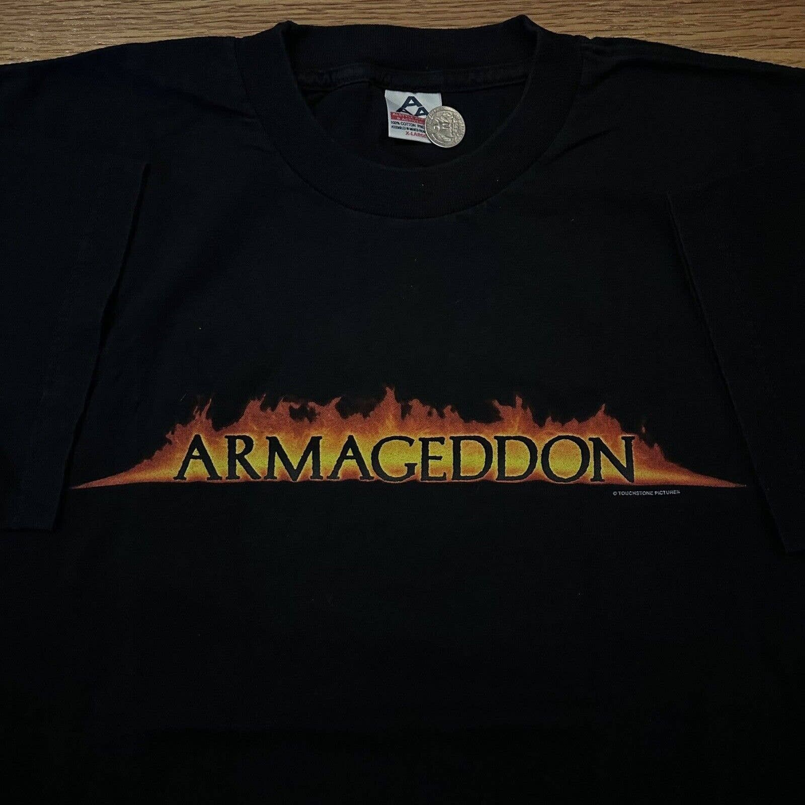 Made In Usa × Movie × Vintage NWOT Vintage 90s 1998 Armageddon Movie Promo  Tee T-Shirt | Grailed