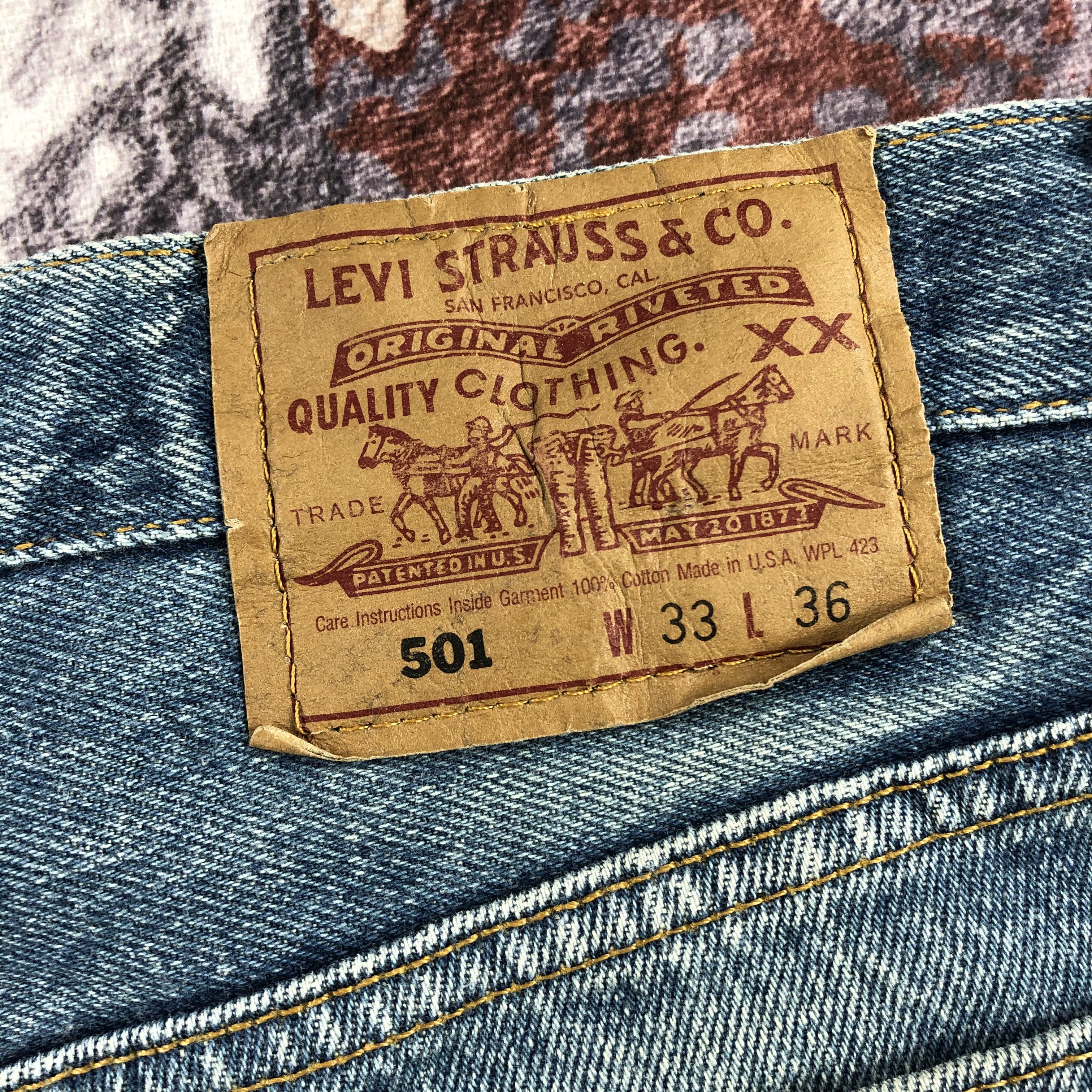 Levi's × Vintage 90s Vintage Blue Wash Levis 501 Jeans-JM2372 Size US 32 / EU 48 - 6 Thumbnail
