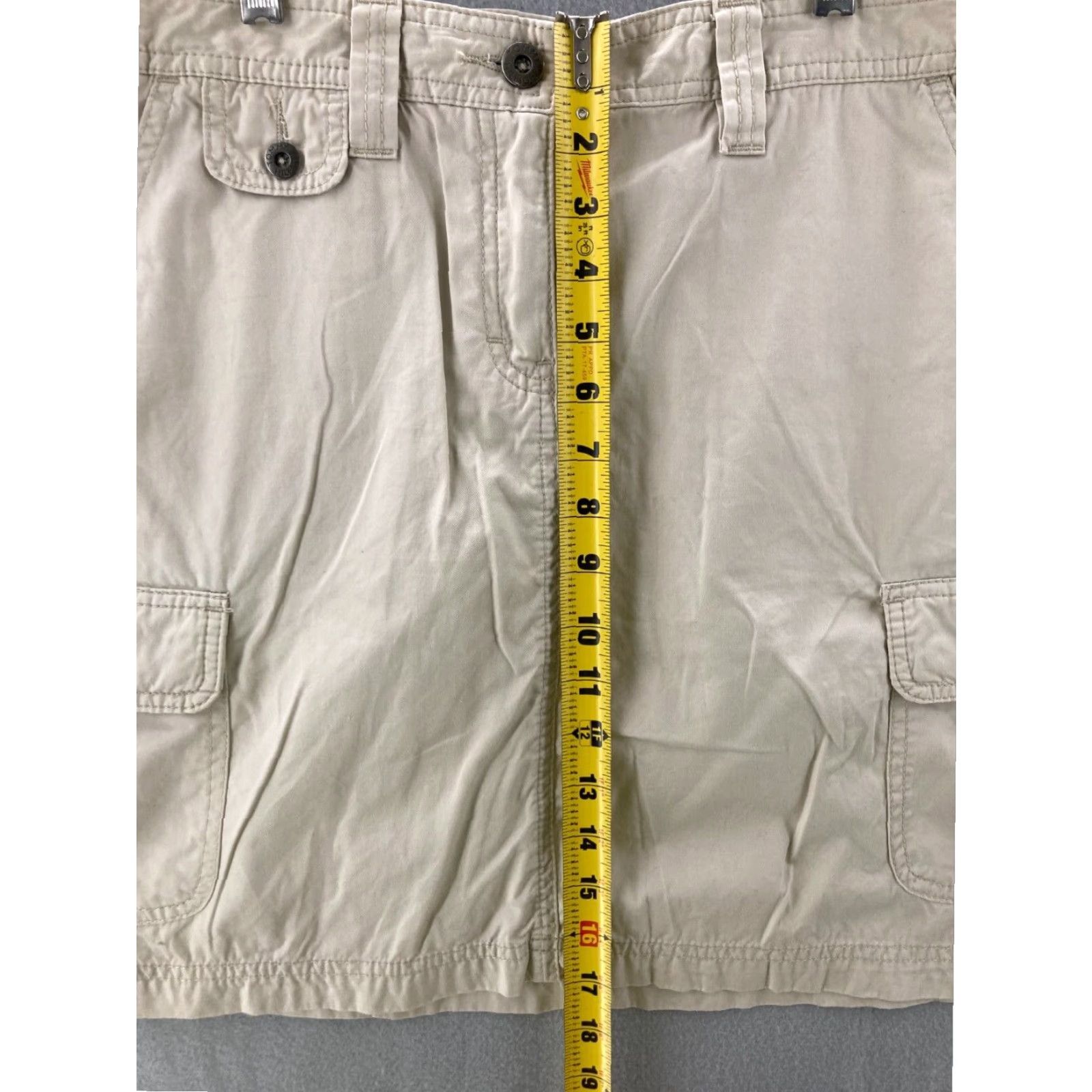 Tommy Hilfiger Tommy Hilfiger Womens Skirt 6 Khaki Tan Cotton Size 28" / US 6 / IT 42 - 4 Thumbnail