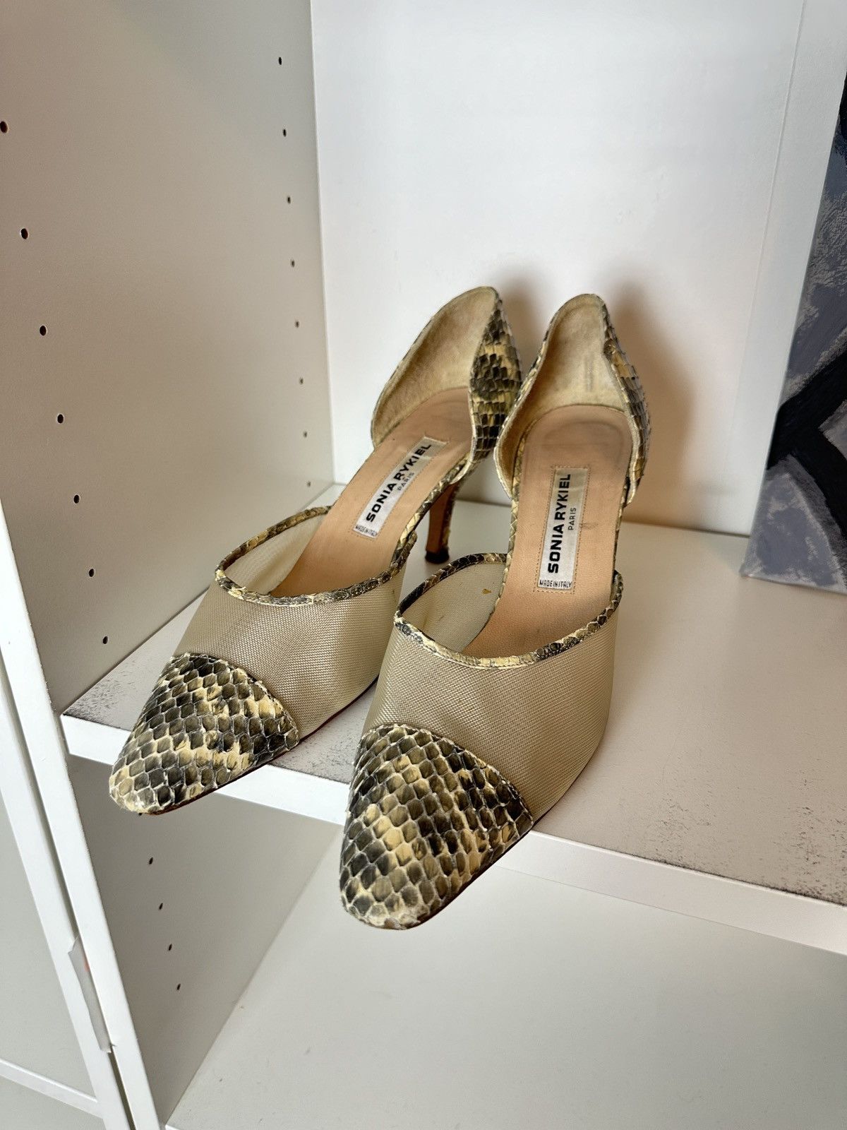 Sonia Rykiel Sonia Rykiel crocodile snake pattern panther leather heels Size US 6.5 / IT 36.5 - 3 Thumbnail