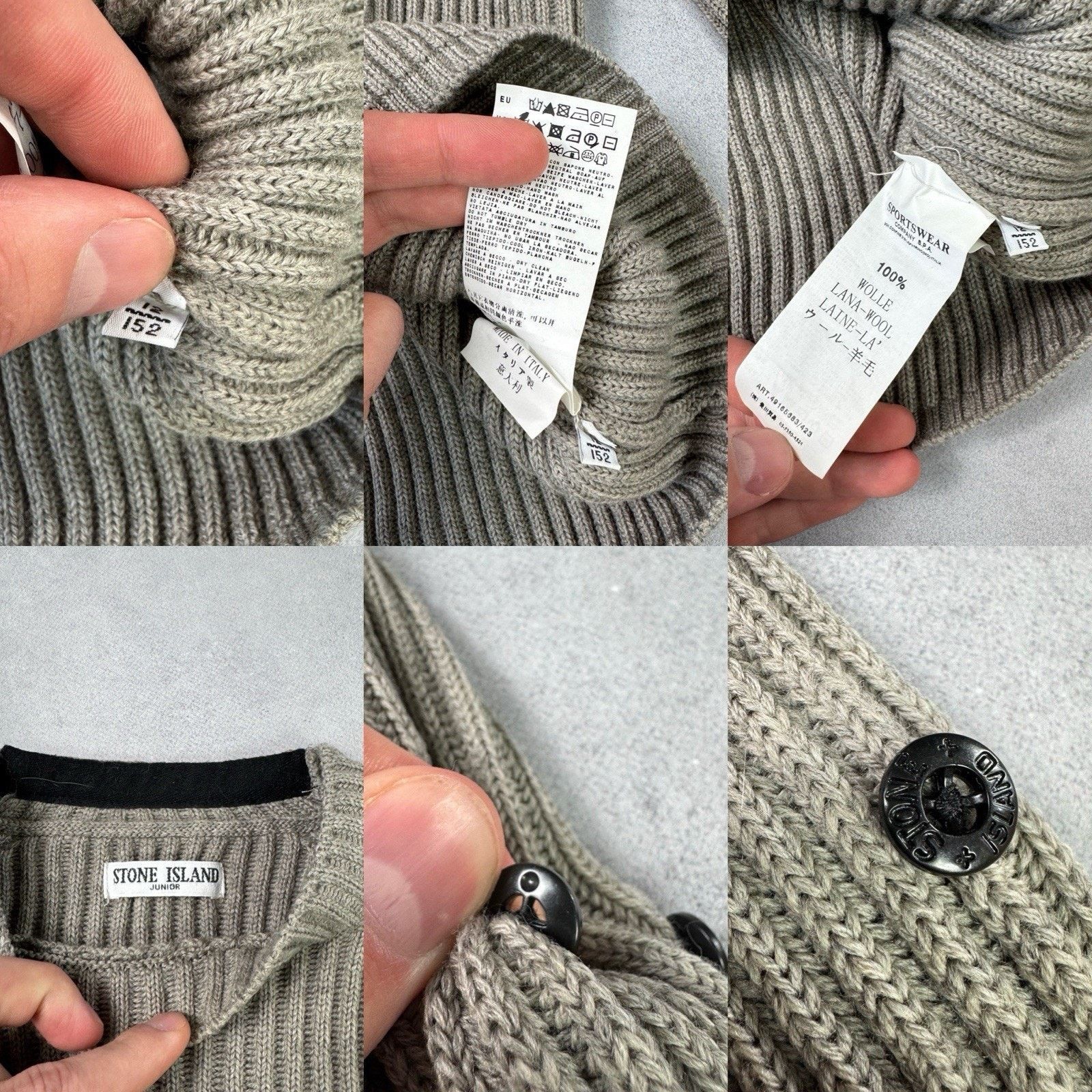 Stone Island Vintage Stone Island Junior Sweater Size 12/152 Beige Size US XS / EU 42 / 0 - 24 Thumbnail