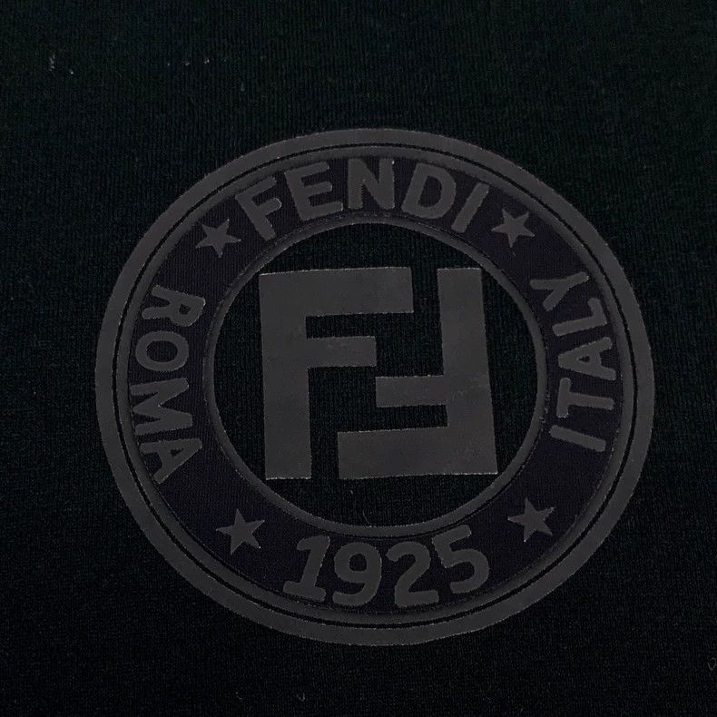 Fendi Fendi Black Logo Cotton Short Sleeve TShirt Size US XS / EU 42 / 0 - 5 Thumbnail