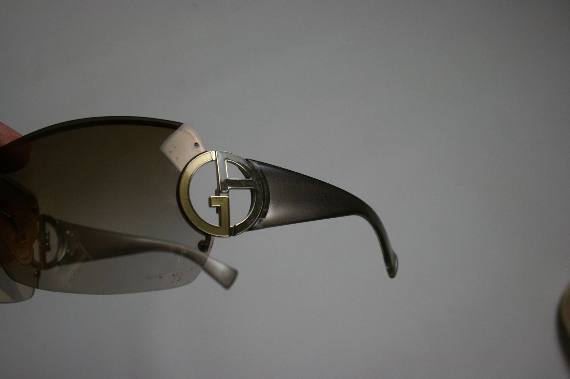 Armani × Giorgio Armani 00S GA Logo Mask Sunglasses Vintage Size ONE SIZE - 4 Thumbnail