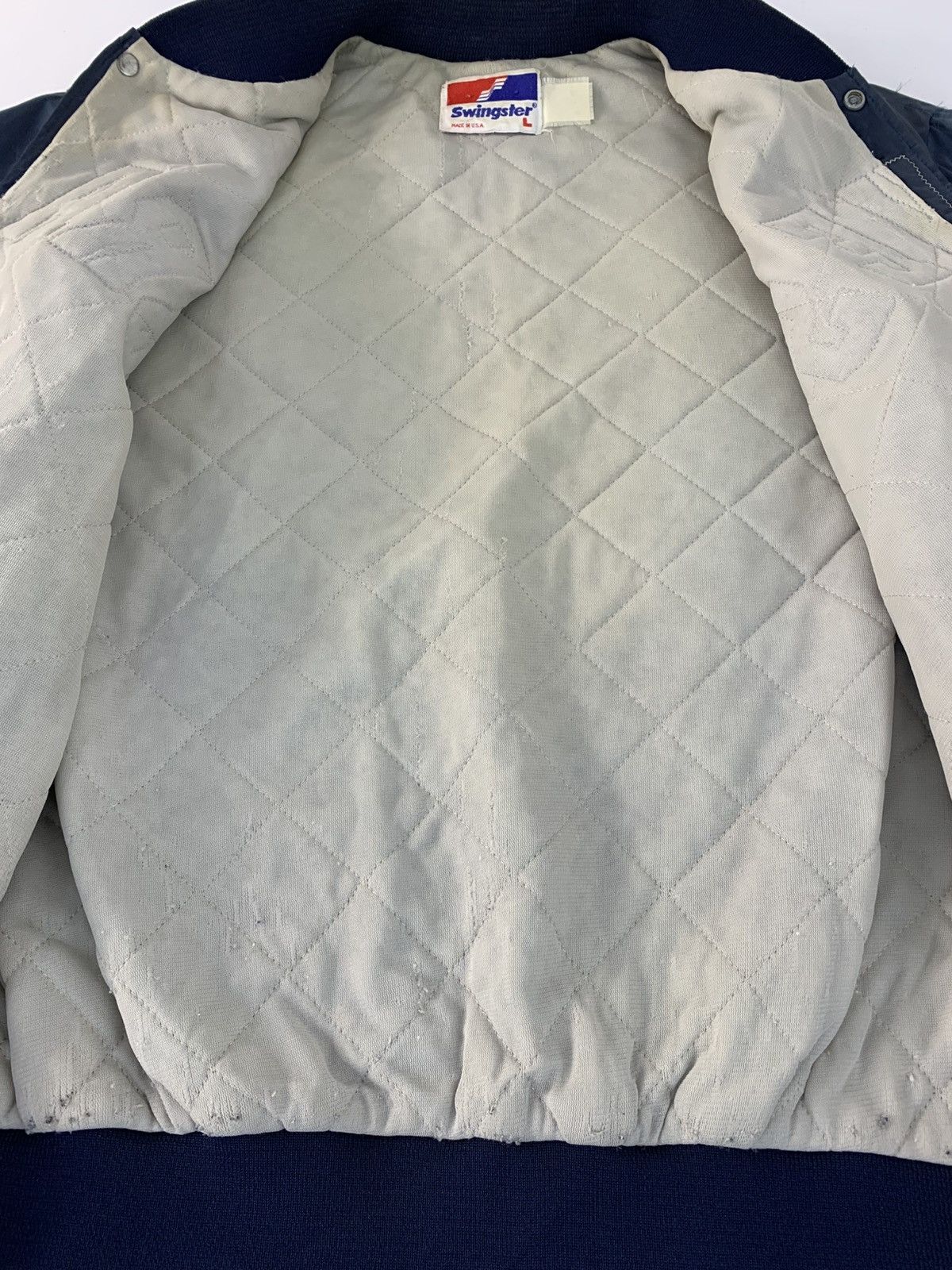 Swingster Swingster Braves Usa Varsity Bomber Jacket Padded Size US L / EU 52-54 / 3 - 5 Thumbnail