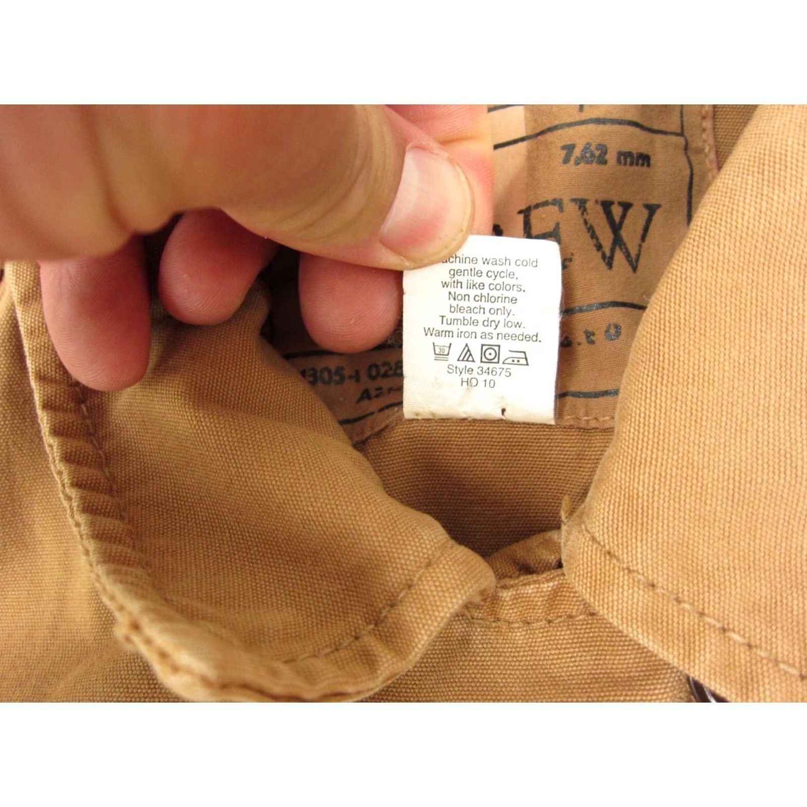 J.Crew J.CREW Jacket Womens S Brown Khaki Brigadier Utility Military Field Canvas Cotton Lining 100% Cotton Tailored Regular Size S / US 4 / IT 40 - 6 Thumbnail