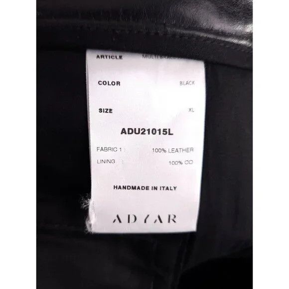 Leather Adyar Leather Brace Trousers Size XL Mens Black NWT Size US 38 / EU 54 - 16 Thumbnail