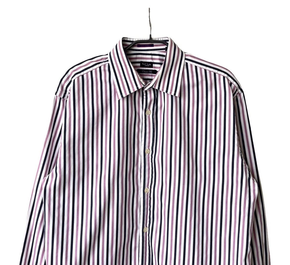 Paul Smith Paul Smith Vintage Striped Shirt Classic Fit Men's Size 16 Size US L / EU 52-54 / 3 - 2 Thumbnail