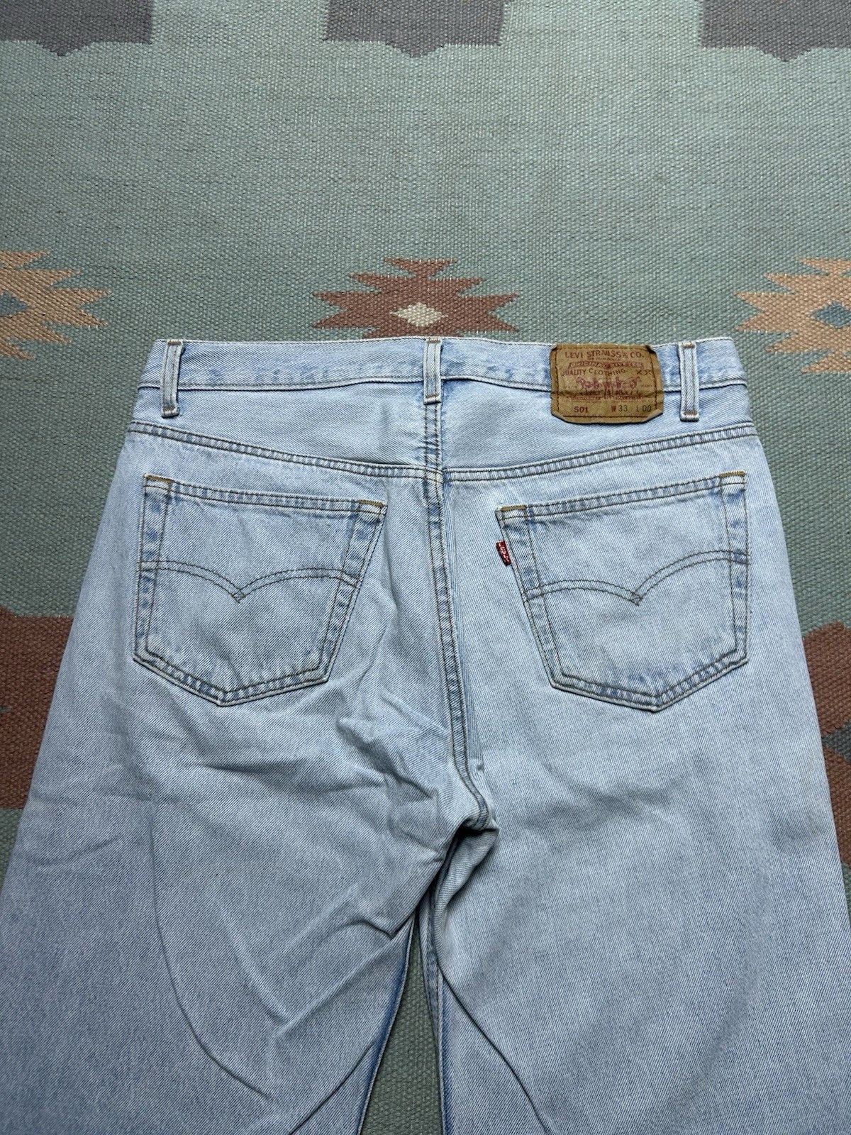 Vintage Vtg Levis 501 jean shorts jorts button fly light wash USA 32 Size US 32 / EU 48 - 2 Thumbnail