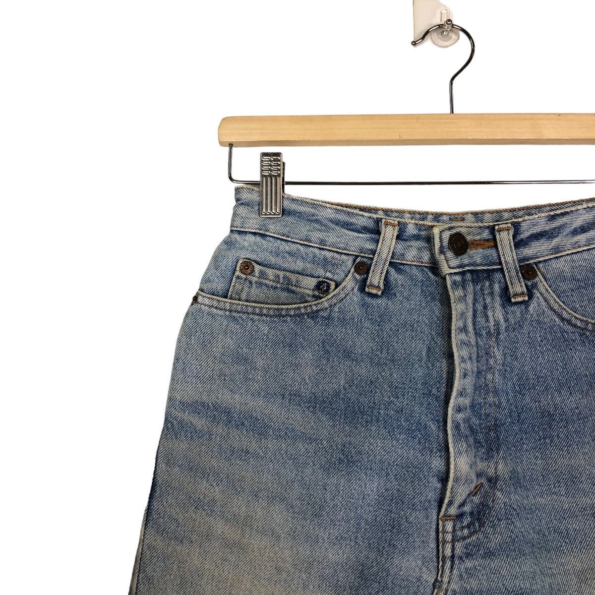 Levi's 🔥90’s Vintage Mini Skirt Levi’s Denim Size 24" / US 00 / IT 34 - 6 Thumbnail