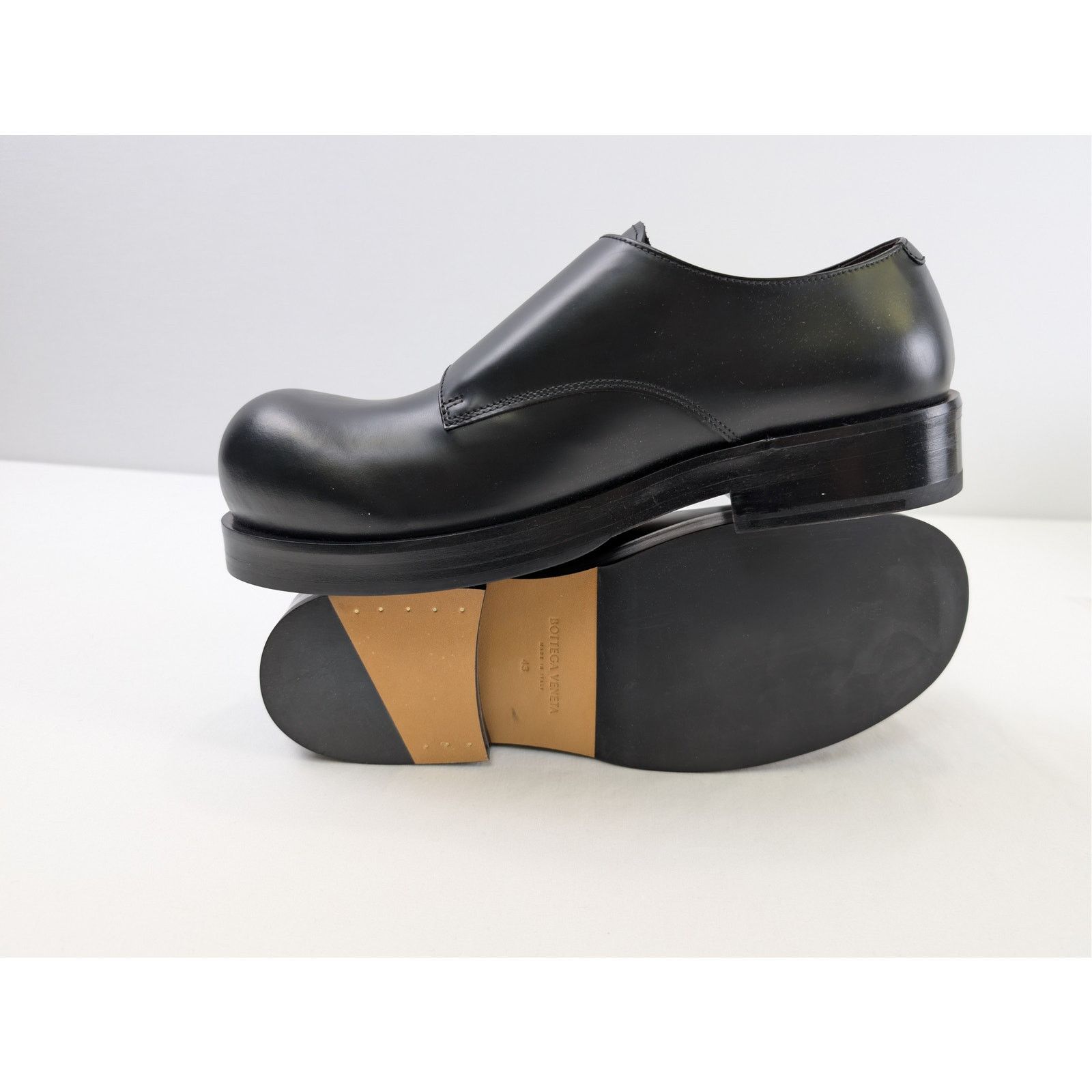 Bottega Veneta o1rshd1 Helium Monk Strap Tokyo Brush Calf Boots in Black Size US 10 / EU 43 - 11 Thumbnail