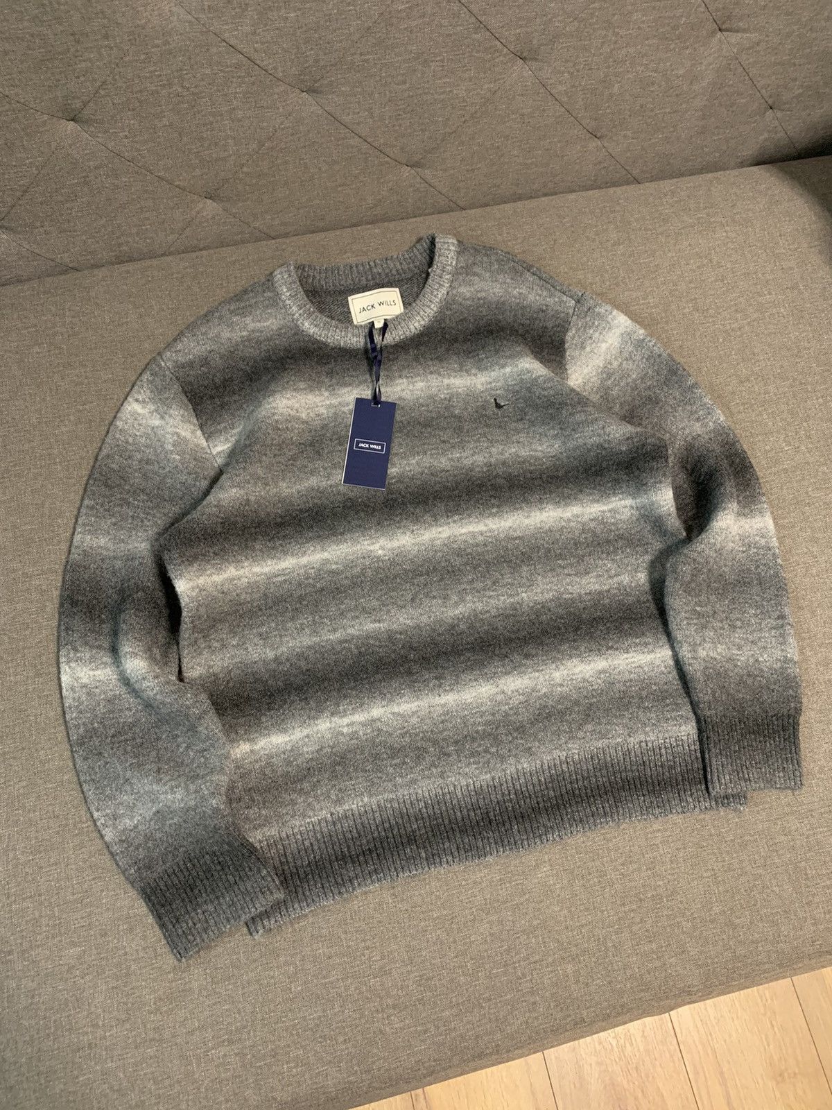 Jack Wills Jack Wills Stripe Chunky Mohair Style Sweater Size US L / EU 52-54 / 3 - 2 Thumbnail