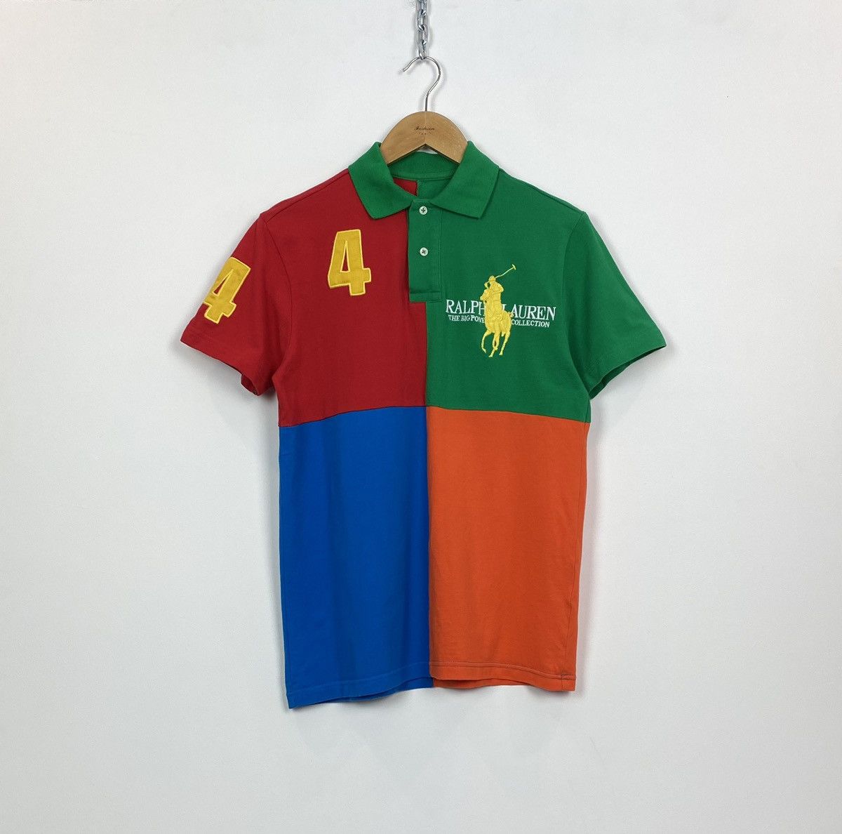 Handmade 90’s Polo Ralph Lauren Big Pony Collection Polo Shirt Size US S / EU 44-46 / 1 - 1 Thumbnail