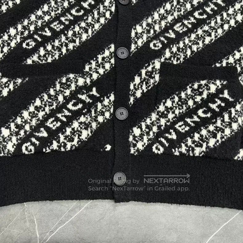Other Givenchy Black and White Full Print Bulletproof Wool Cardi Size US M / EU 48-50 / 2 - 4 Thumbnail