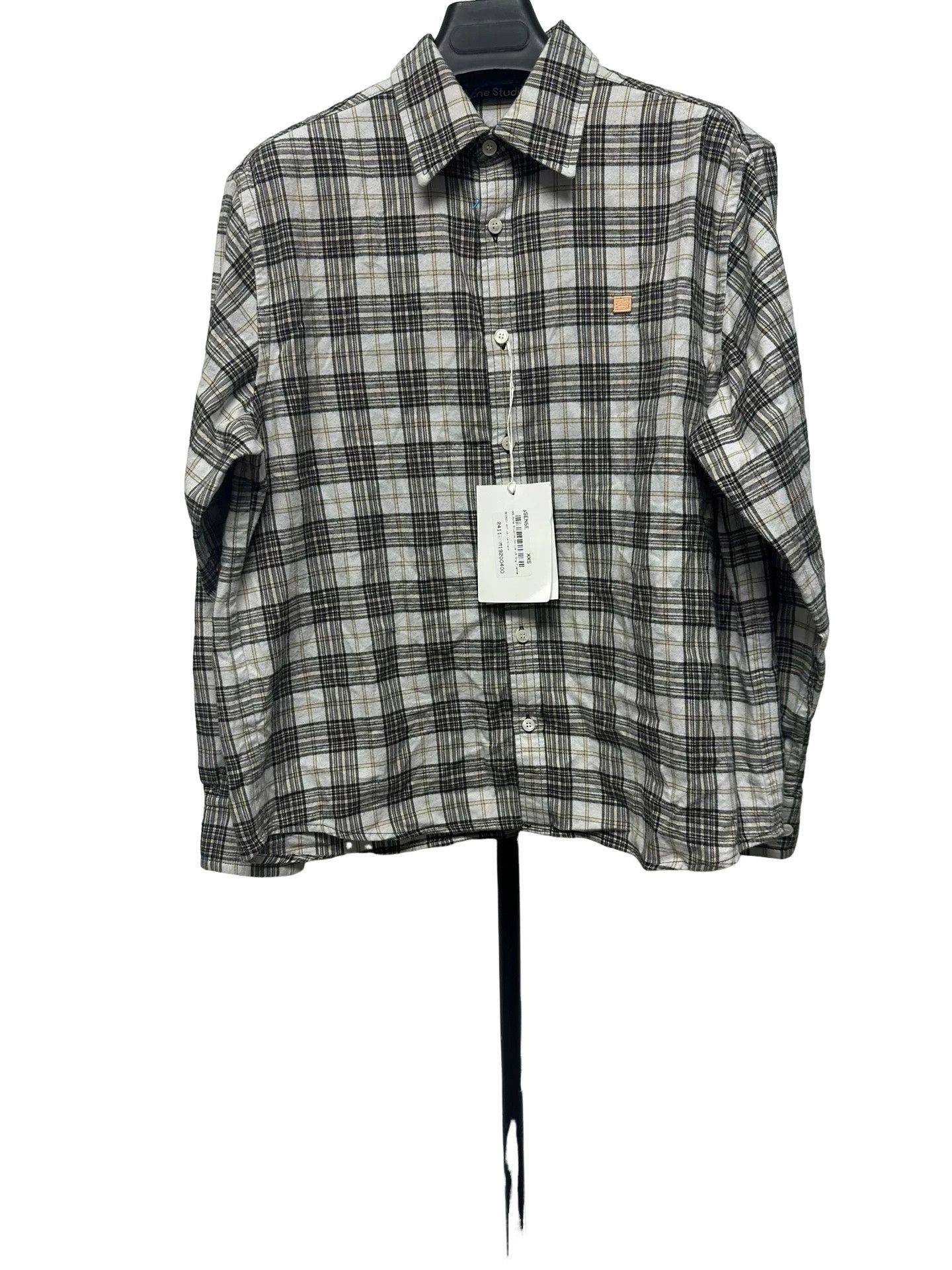 Acne Studios Acne Studios Plaid Face Patch Flannel Shirt XXS Size US XXS / EU 40 - 1 Thumbnail