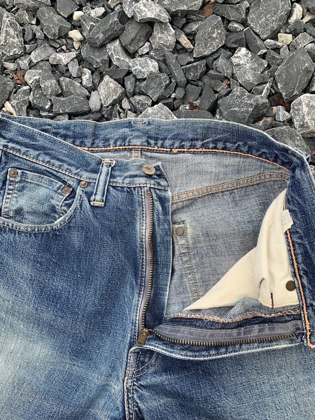Japanese Brand × Warehouse & Co. VINTAGE WAREHOUSE SELVEDGE JAPANESE DISTRESSED DENIM Size US 29 - 20 Thumbnail