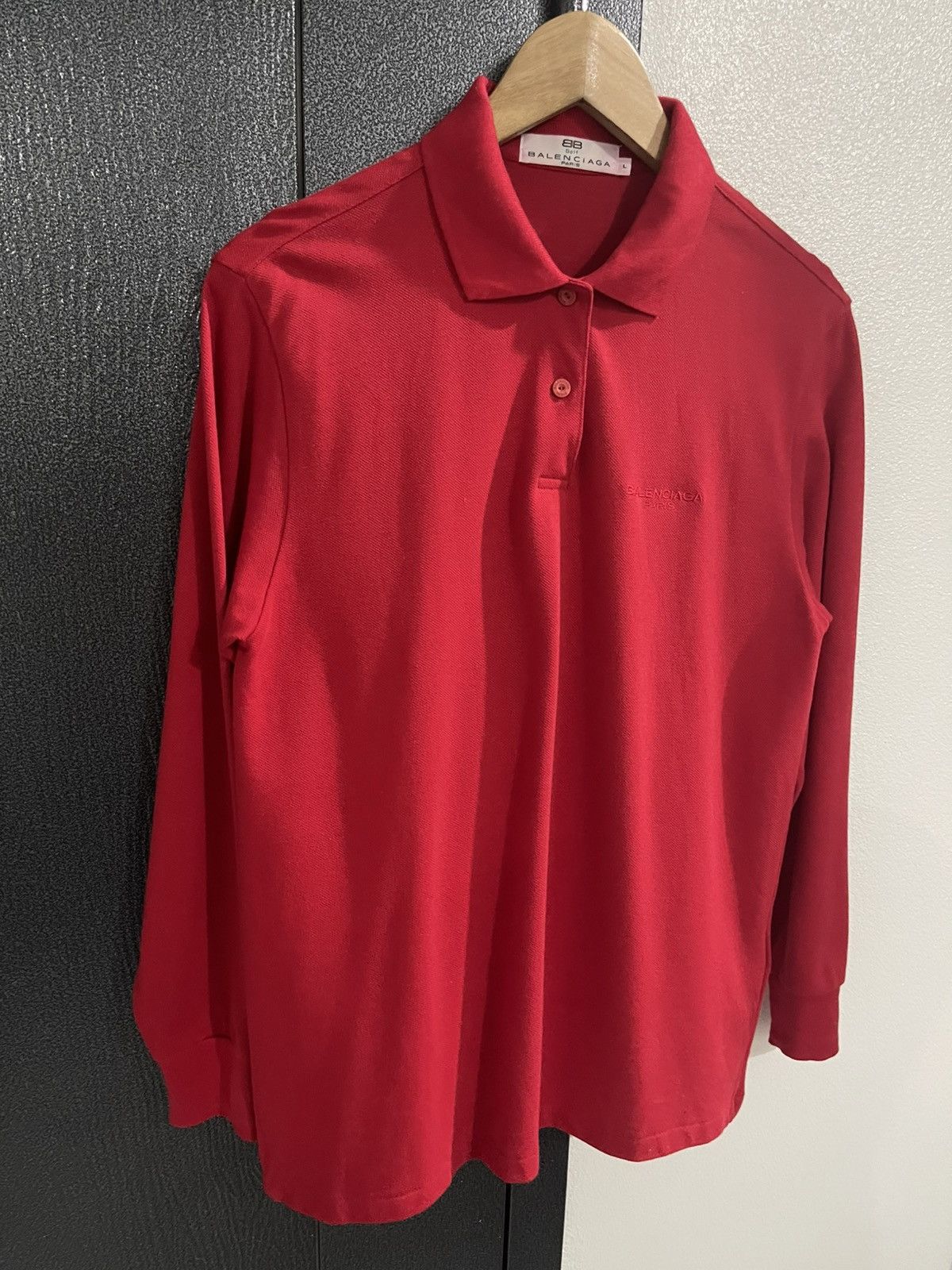Balenciaga Vintage Balenciaga Paris Longsleeve Collar Size US M / EU 48-50 / 2 - 3 Thumbnail