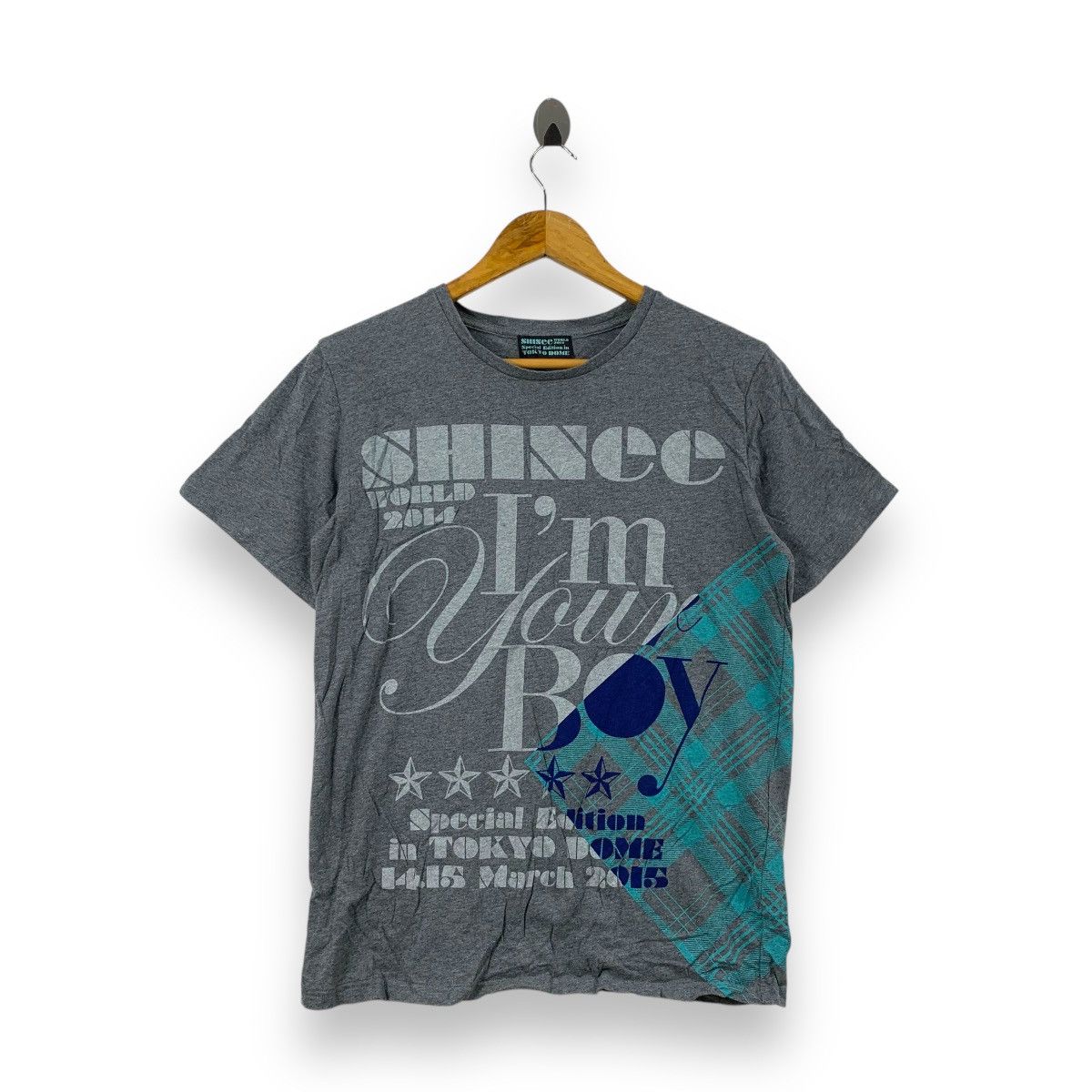 Japanese Brand SHINEE BOY BAND Korea Idol Im Your Boy Tour 2014 Tee Shirt Size US L / EU 52-54 / 3 - 1 Thumbnail
