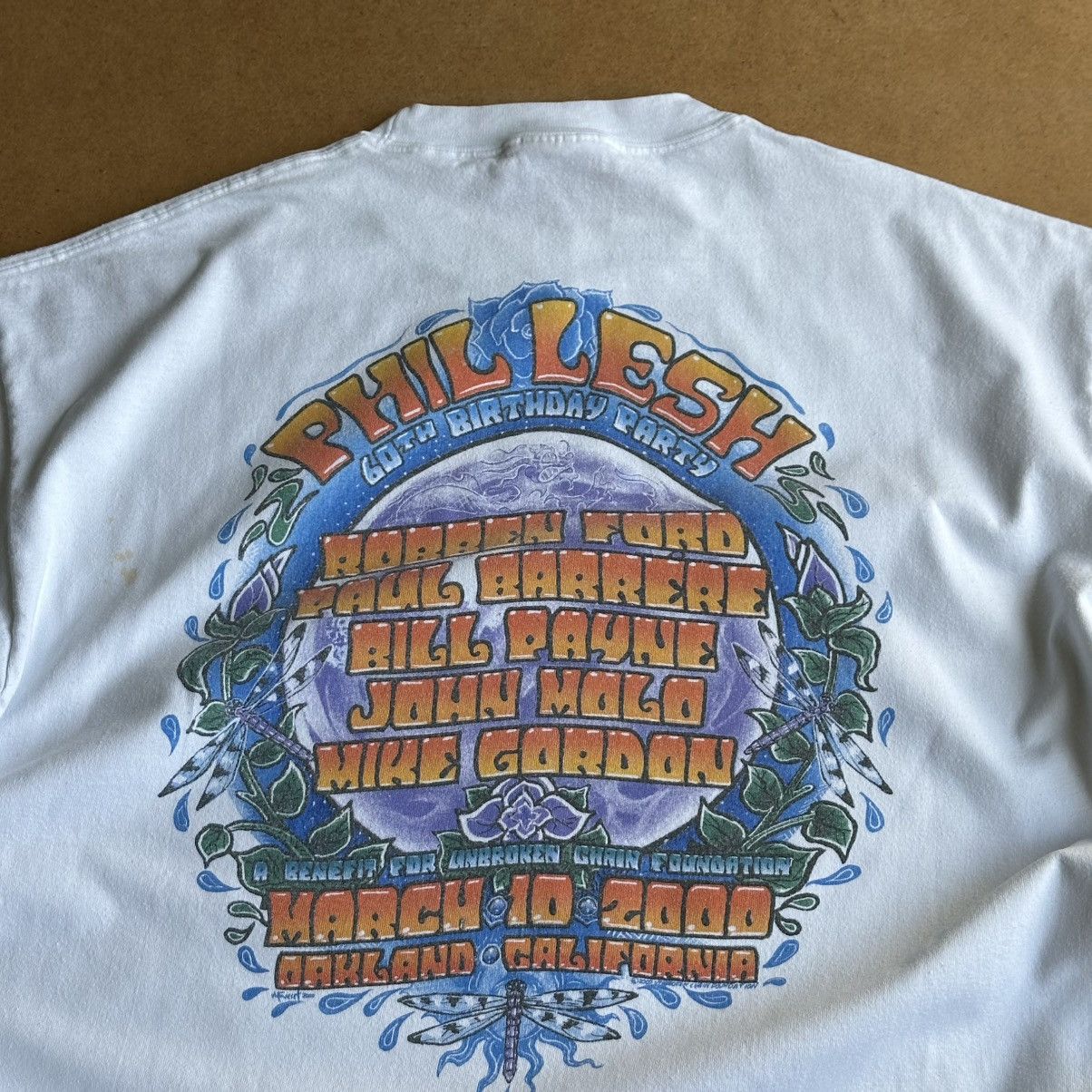 Band Tees Vintage 2000s Phil Lesh 60th Birthday Party Promo Band Tee Size US XL / EU 56 / 4 - 4 Thumbnail