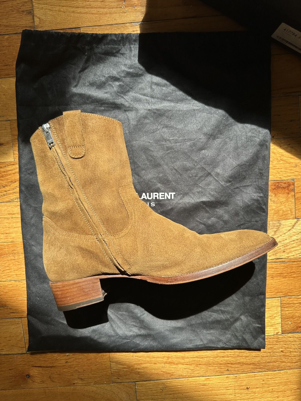 Saint Laurent Paris Hedi Slimane Wyatt Cowboy Boots Size US 7 / EU 40 - 7 Thumbnail