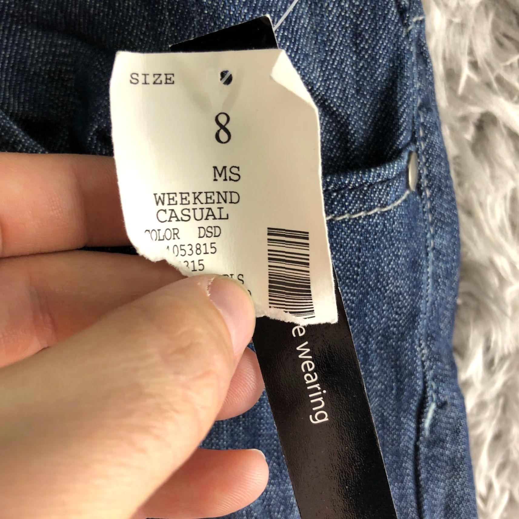Vintage Fashion Bug Jeans Bootcut Denim Blue Size 8 Womens Regular Mid Rise 31in Inseam 5-Pocket Comfort Button Zipper Logo Belt Loops Pocketed NWT Size 30" / US 8 / IT 44 - 5 Thumbnail