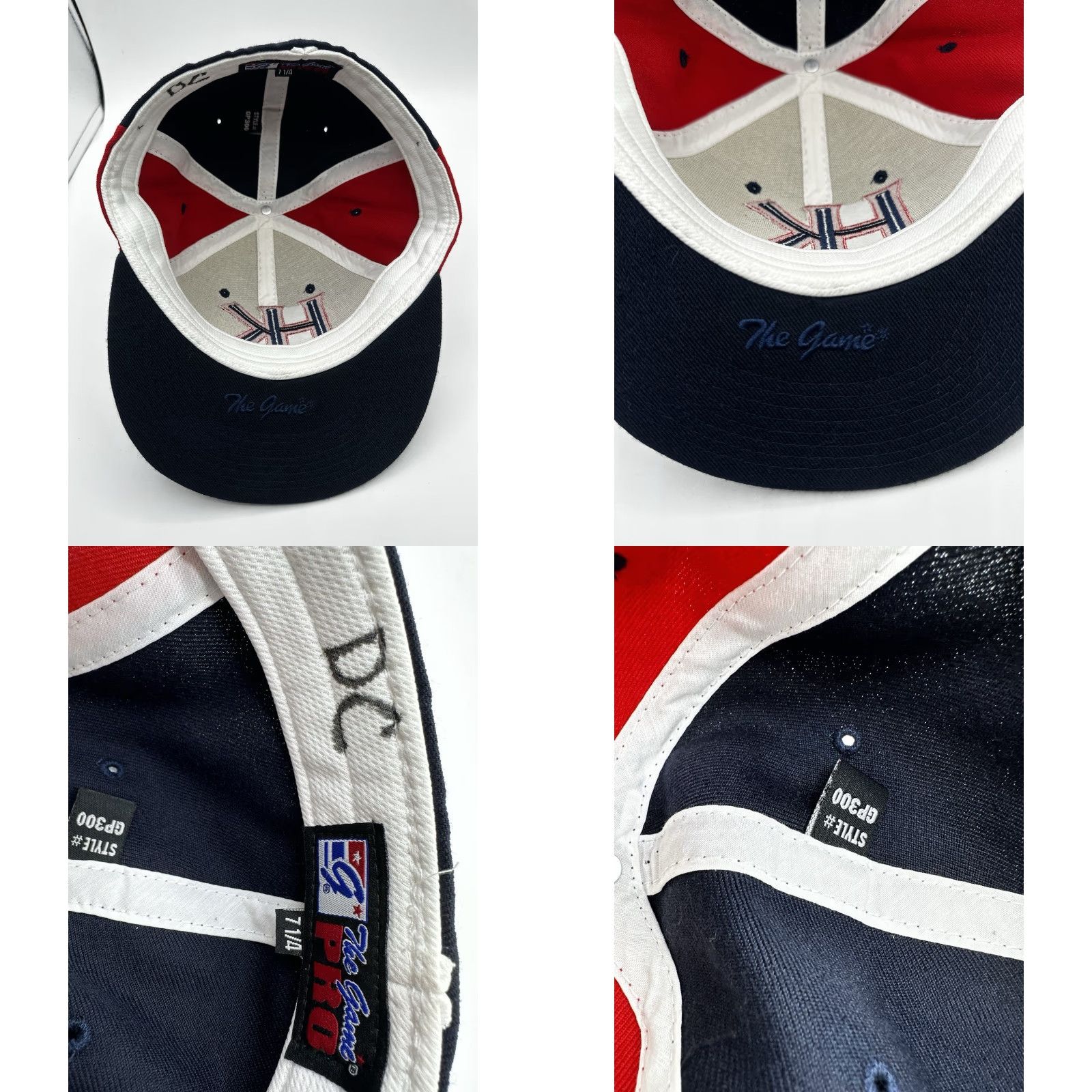 Logo 7 VTG The Game Pro Fitted Hat 7 1/4 Blue USA Logo Cap Mens Cap Size ONE SIZE - 8 Thumbnail