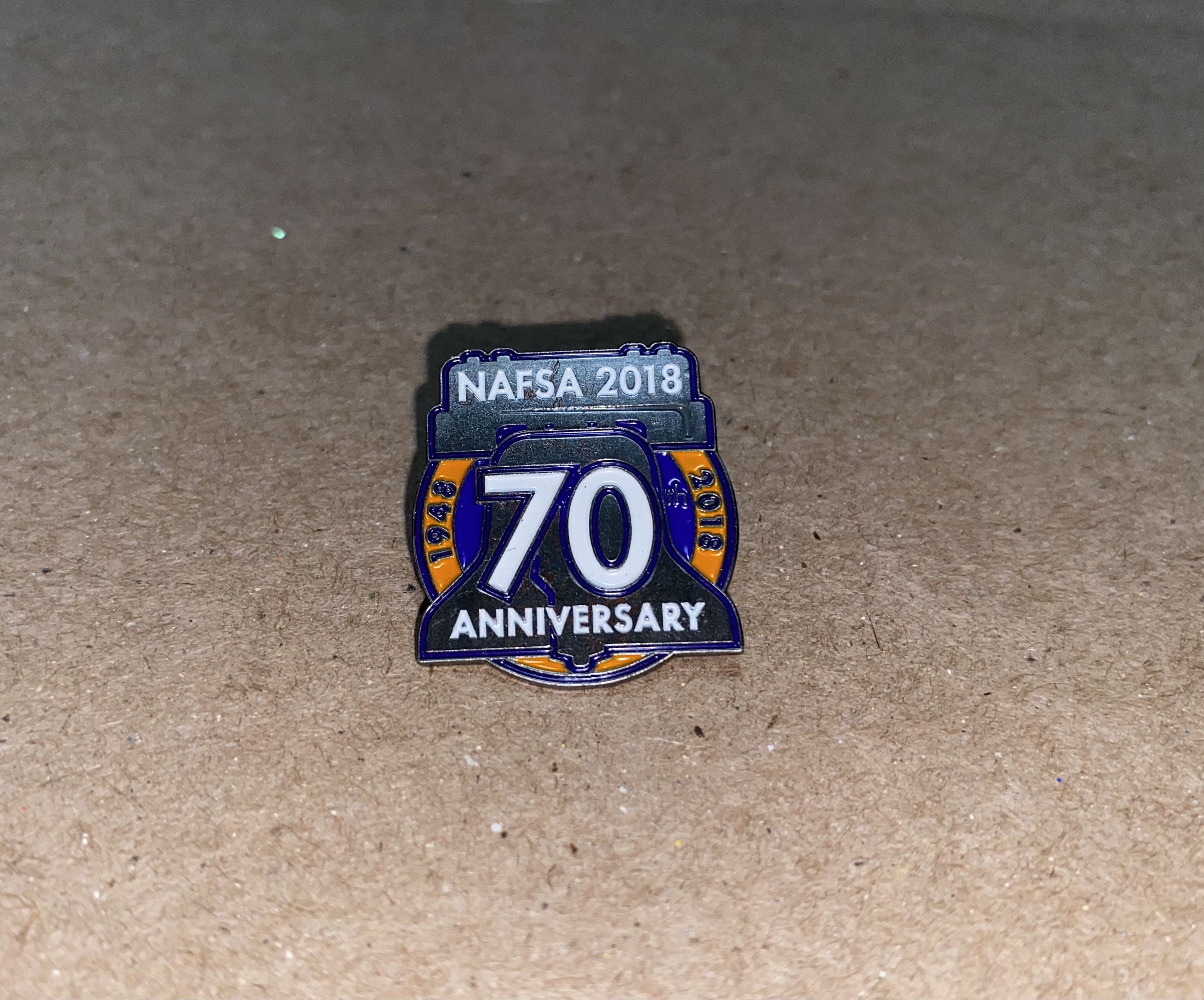 NCAA NAFSA 2018 conference expo 70th anniversary Enamel Lapel Pin Size ONE SIZE - 2 Thumbnail