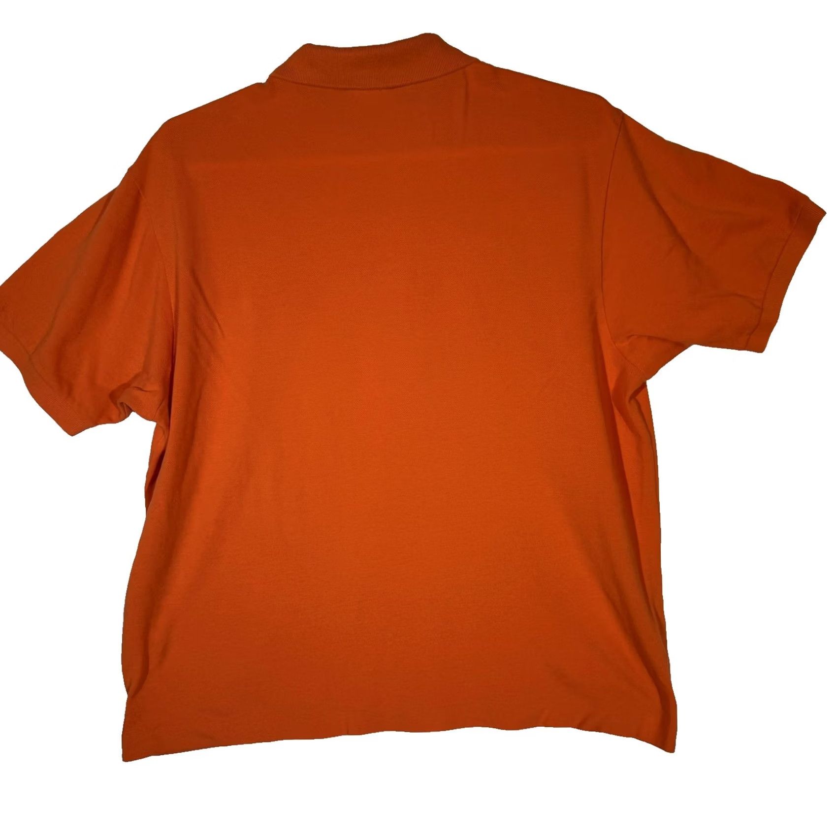 Lacoste Lacoste Polo Shirt Mens 3XL Orange Cotton Pique Short Sleeve Crocodile Logo Size US XXL / EU 58 / 5 - 2 Thumbnail