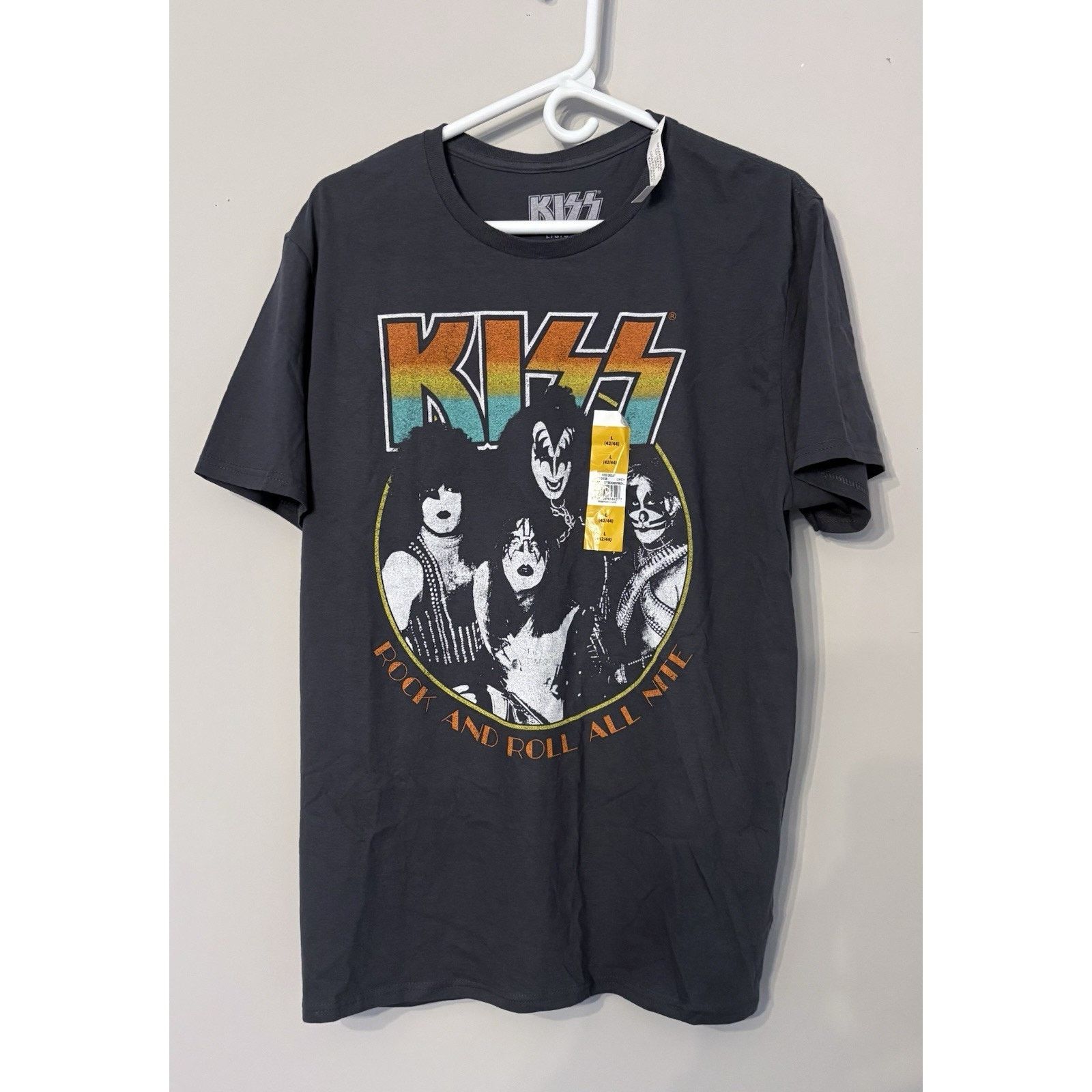 KISS Official Kiss Rock and Roll All Nite Unisex T-Shirt Black L Size US L / EU 52-54 / 3 - 1 Thumbnail