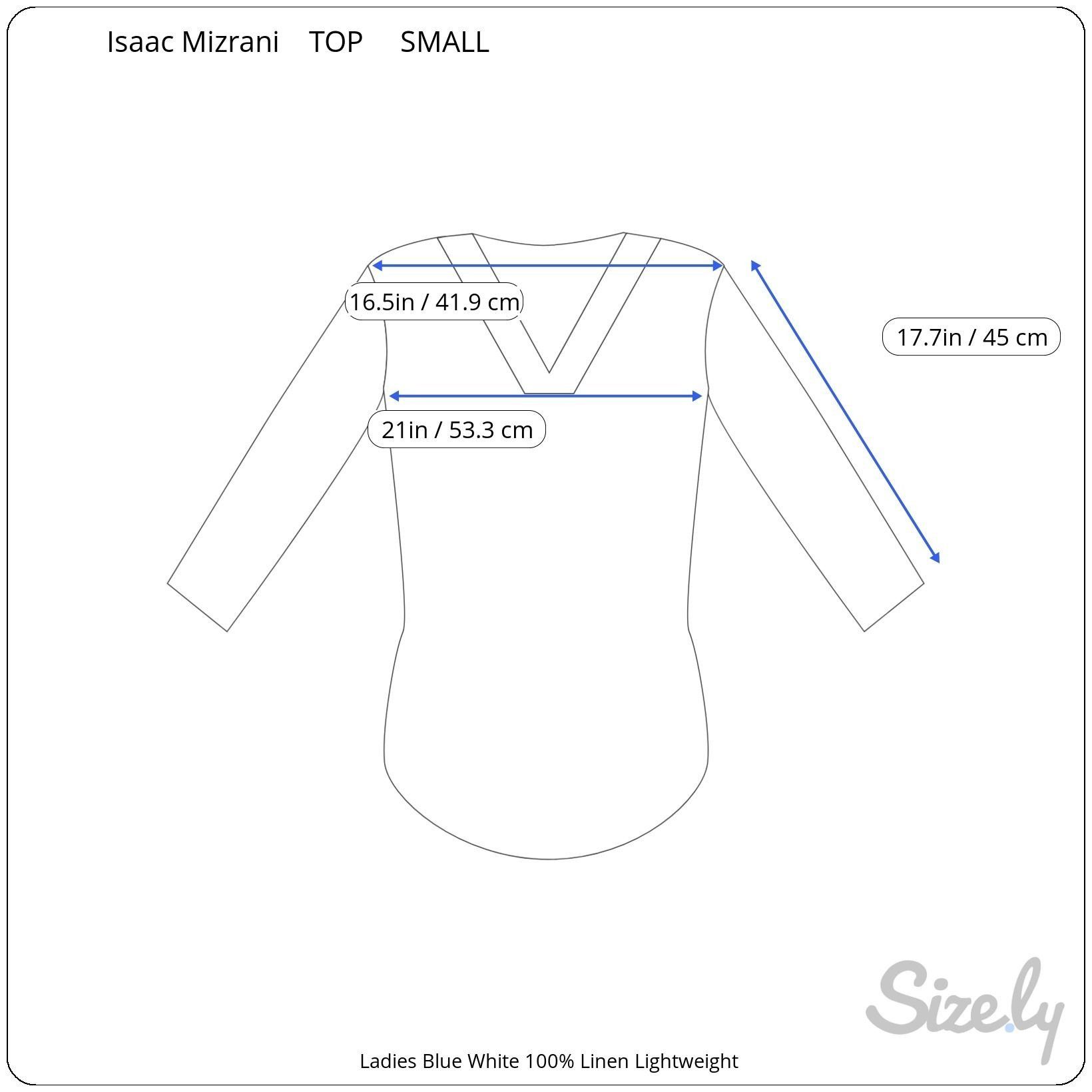 Isaac Mizrahi Isaac Mizrahi Blue White Quarter Sleeve Linen Top Small Size S / US 4 / IT 40 - 5 Thumbnail