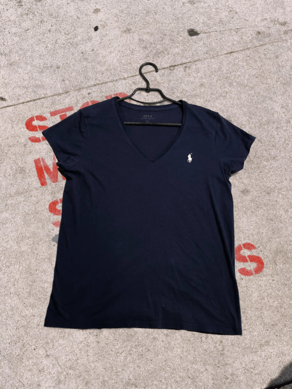Polo Ralph Lauren Polo Ralph Lauren Women's V-neck T-Shirt Size L / US 10 / IT 46 - 1 Thumbnail