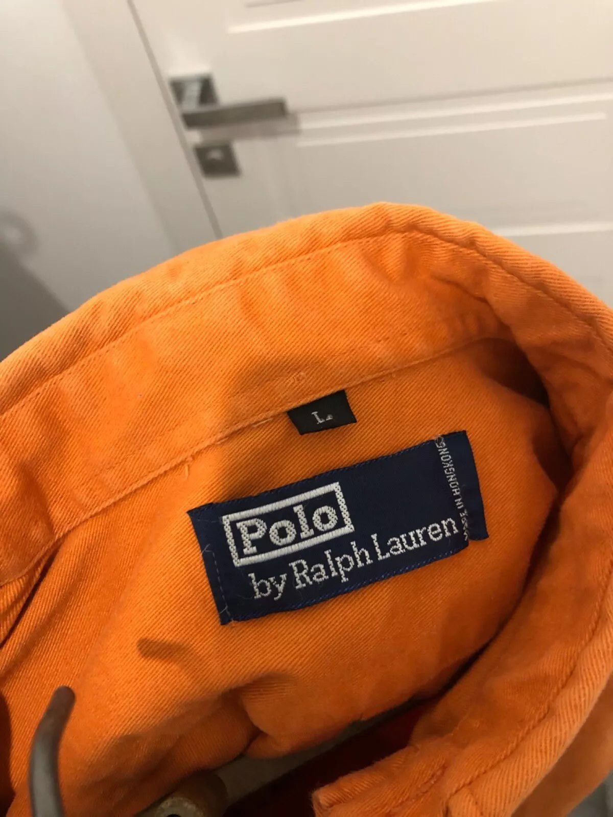 Polo Ralph Lauren Polo Ralph Lauren Vintage Orange Shirt Size US L / EU 52-54 / 3 - 8 Thumbnail