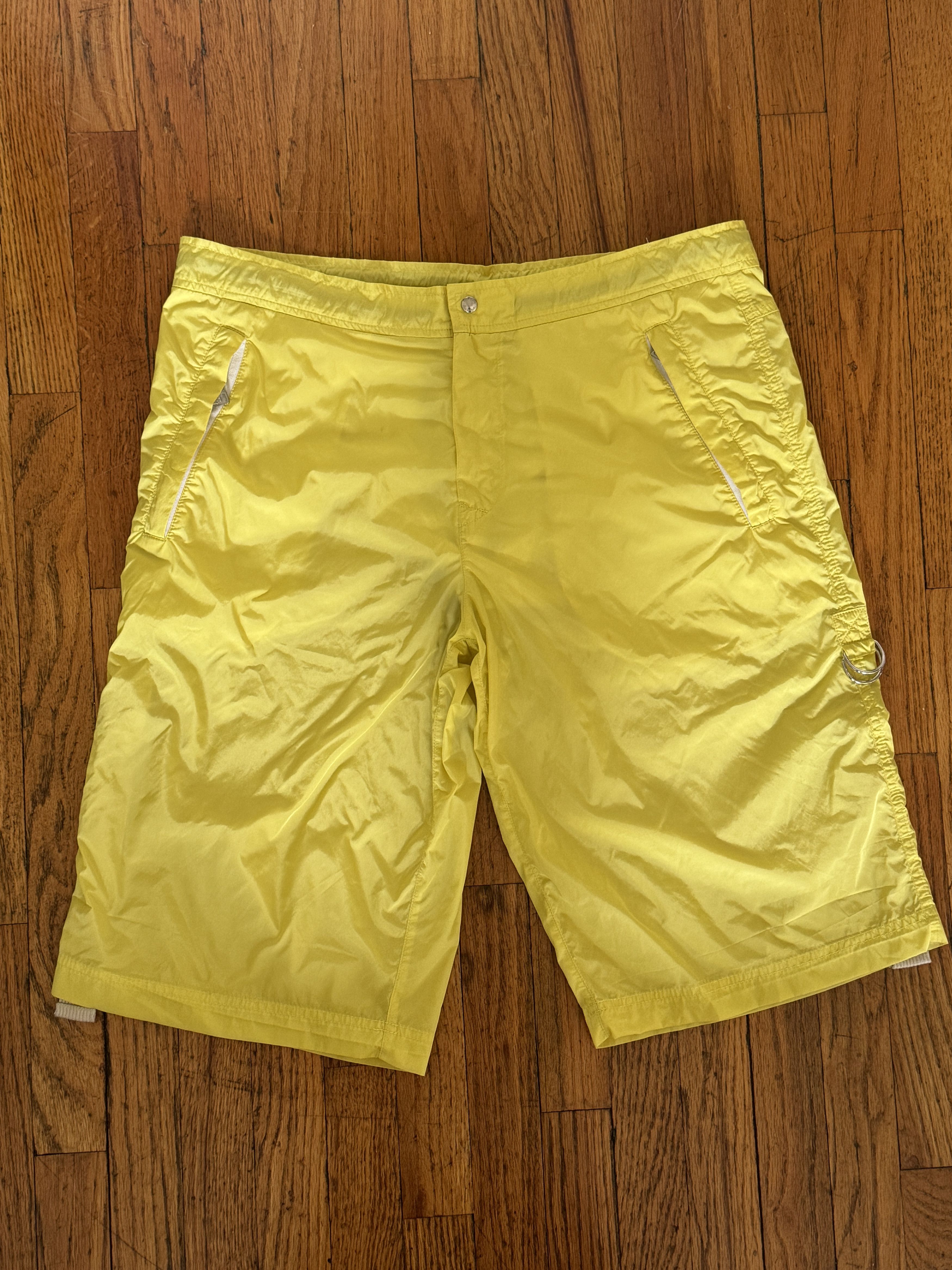 Prada Prada Yellow Nylon Shorts Size US 32 / EU 48 - 1 Thumbnail