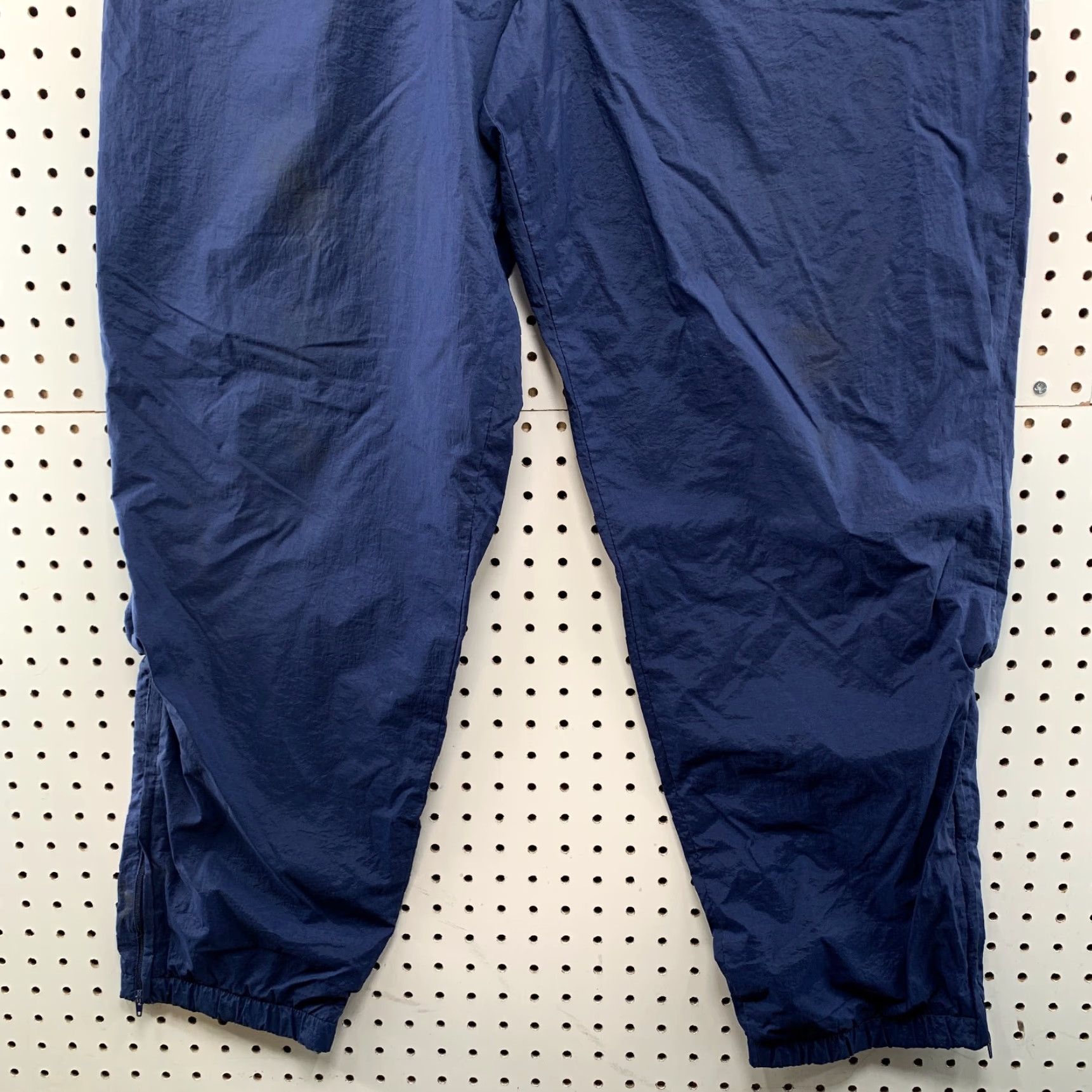 Nike VINTAGE Nike Windbreaker Pants Mens Large 38x31 Blue White Swoosh Lined 90s Size US 33 - 7 Thumbnail