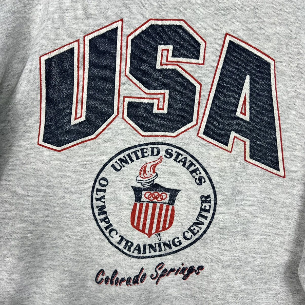 Hanes Vintage 90s US OLYMPIC Training Center Sweatshirt #3998-C182 Size US M / EU 48-50 / 2 - 3 Thumbnail