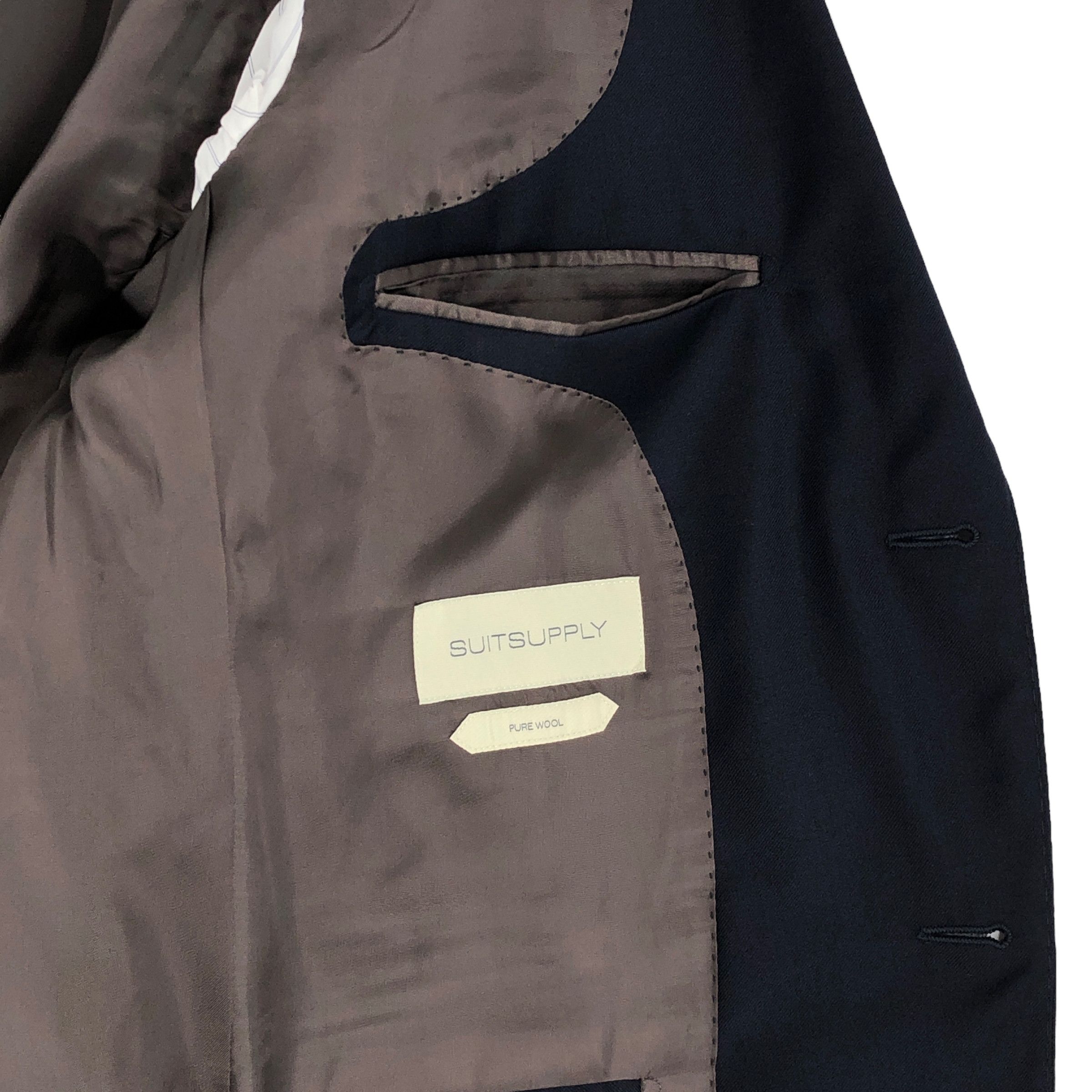 Suitsupply Napoli Single Breasted Wool Blazer Size EU:54; UK:44; US:44R Size 44R - 7 Thumbnail