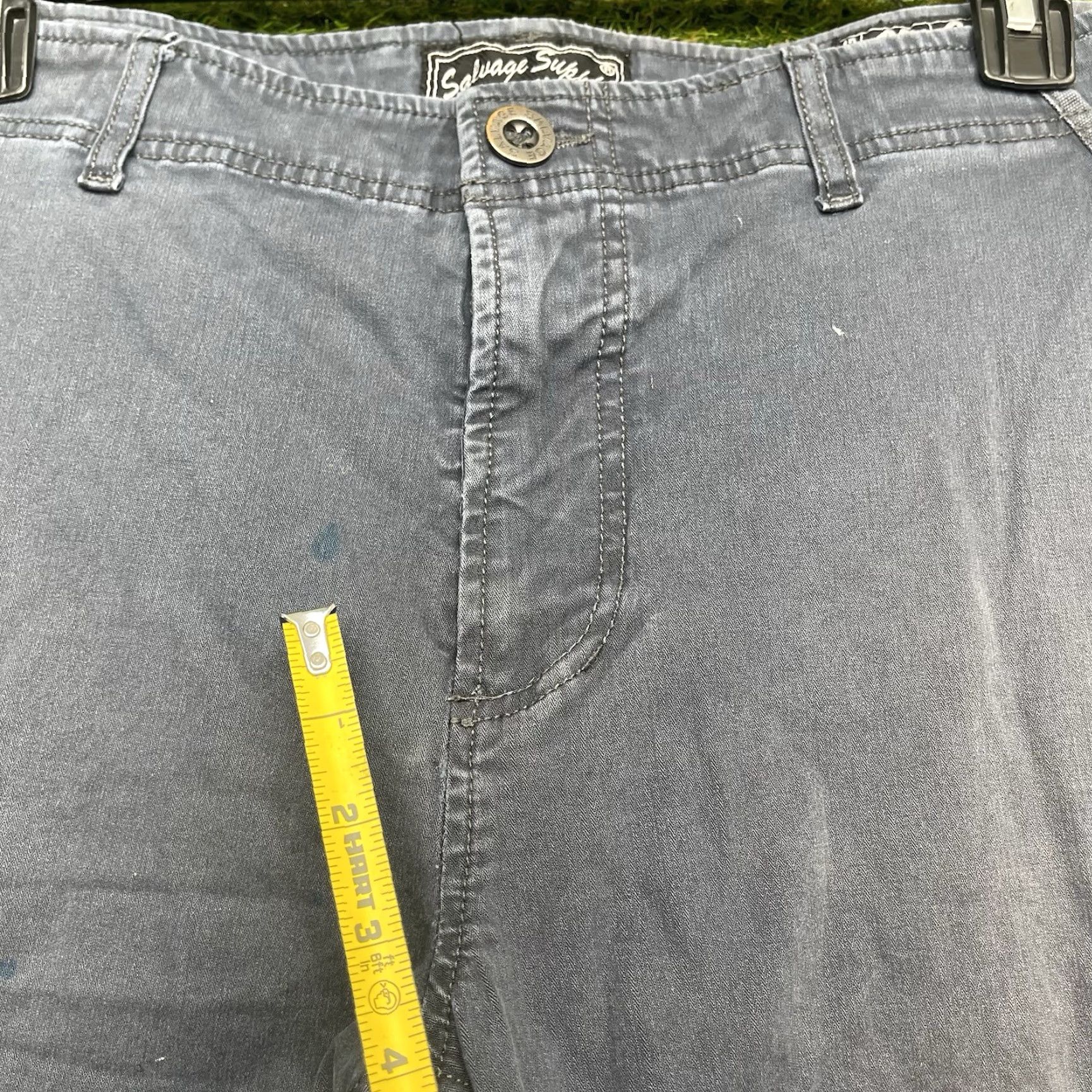 Vintage Buckle Cargo Shorts Mens 36 Blue Ripstop Regular Fit 90s Rock Skater Size US 36 / EU 52 - 5 Thumbnail