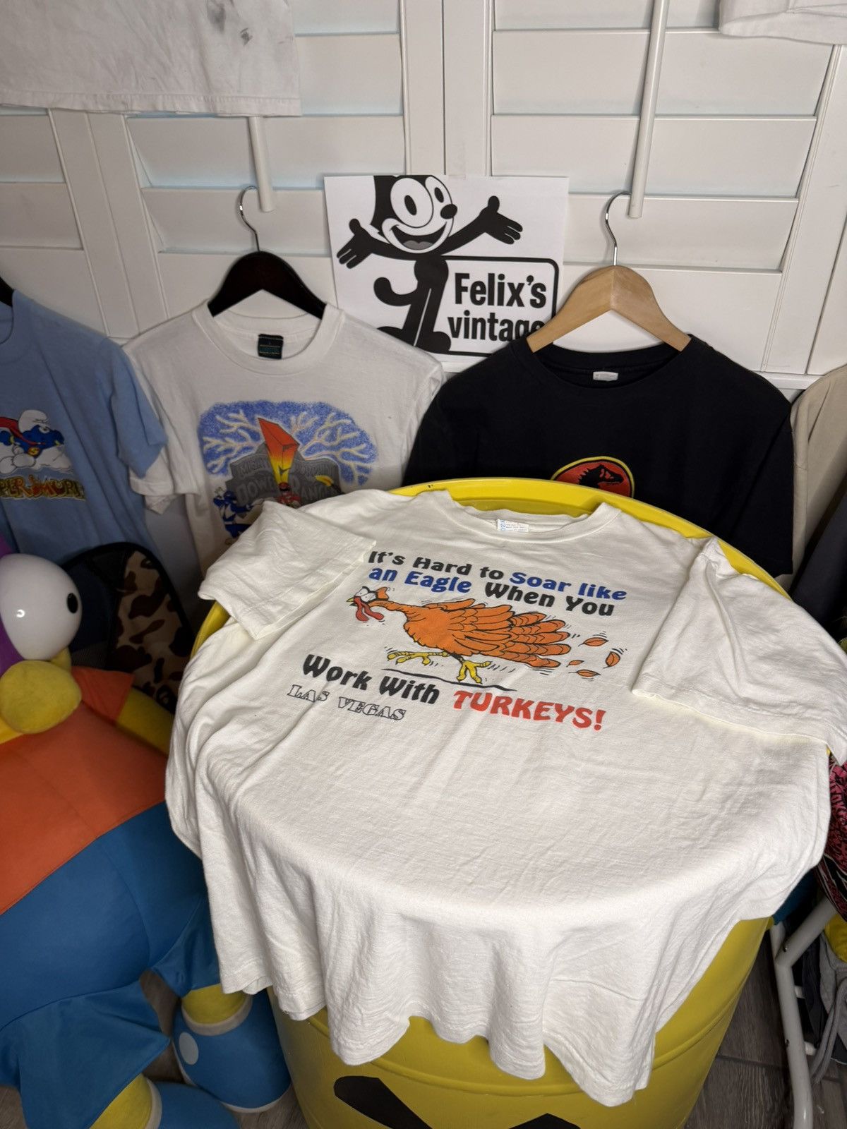 Vintage Vintage 1980s single stitch cartoon turkey T-shirt Size US L / EU 52-54 / 3 - 3 Thumbnail