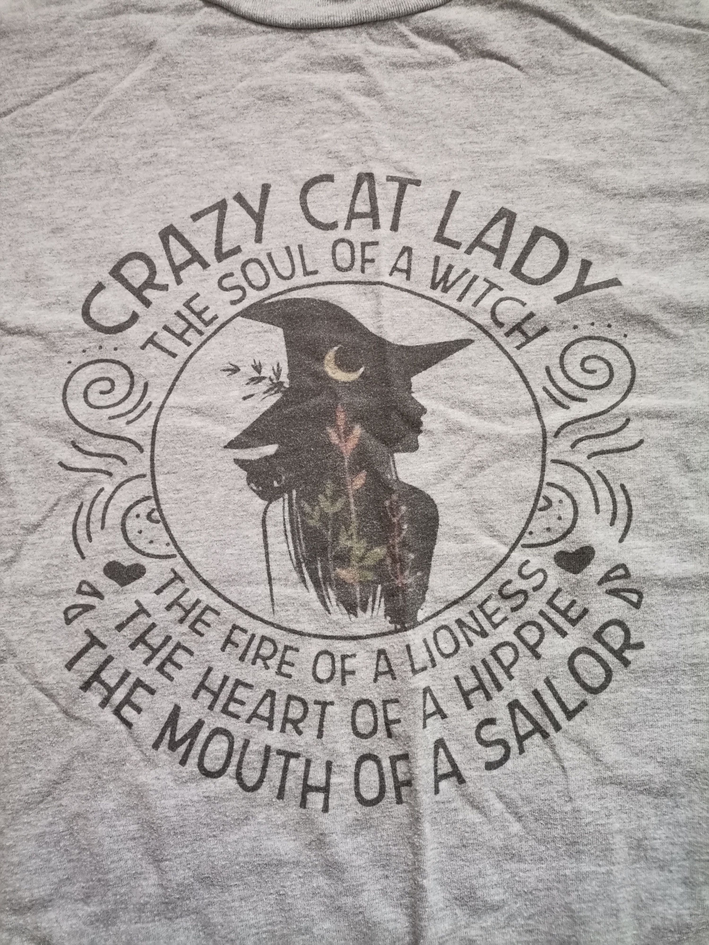 Gildan Gildan Crazy Cat Lady Tee Size US XL / EU 56 / 4 - 2 Thumbnail