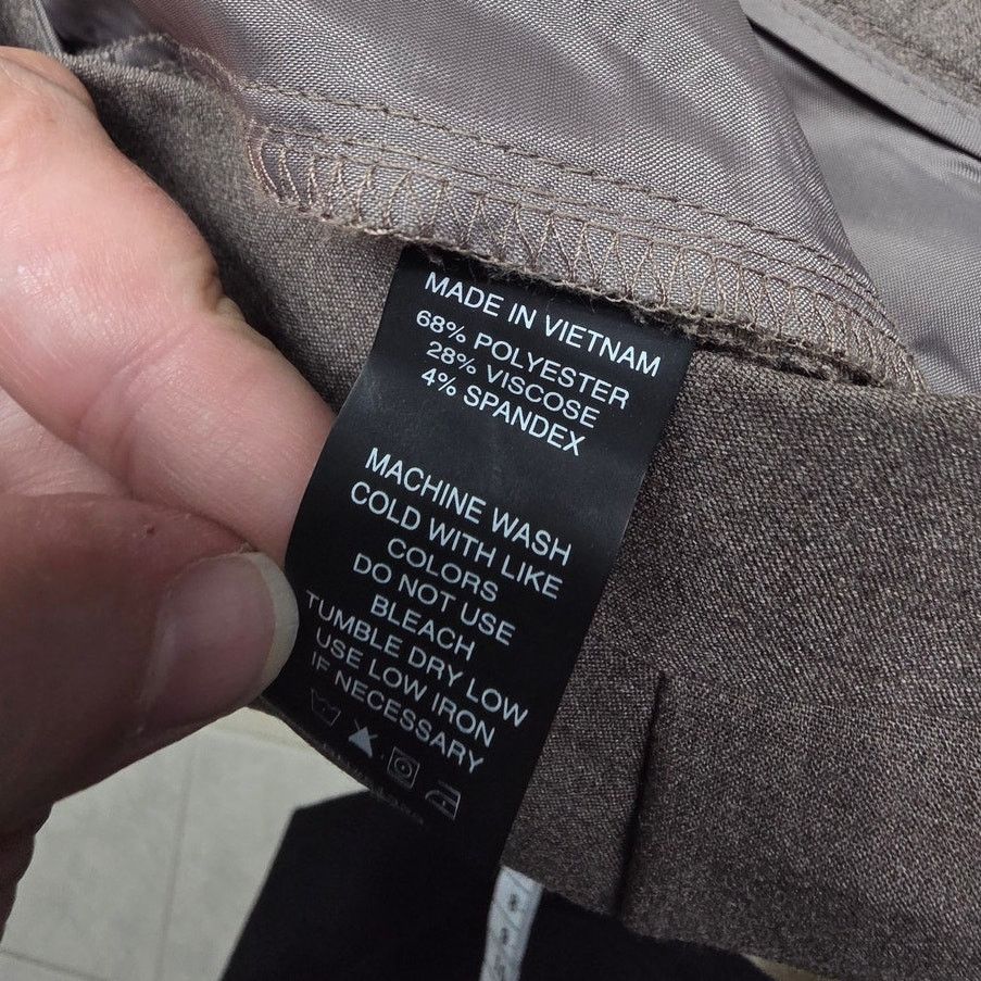 Vince Camuto Vince Camuto Brown/Gray Dress Pants - Size 8 Size 30" / US 8 / IT 44 - 4 Thumbnail