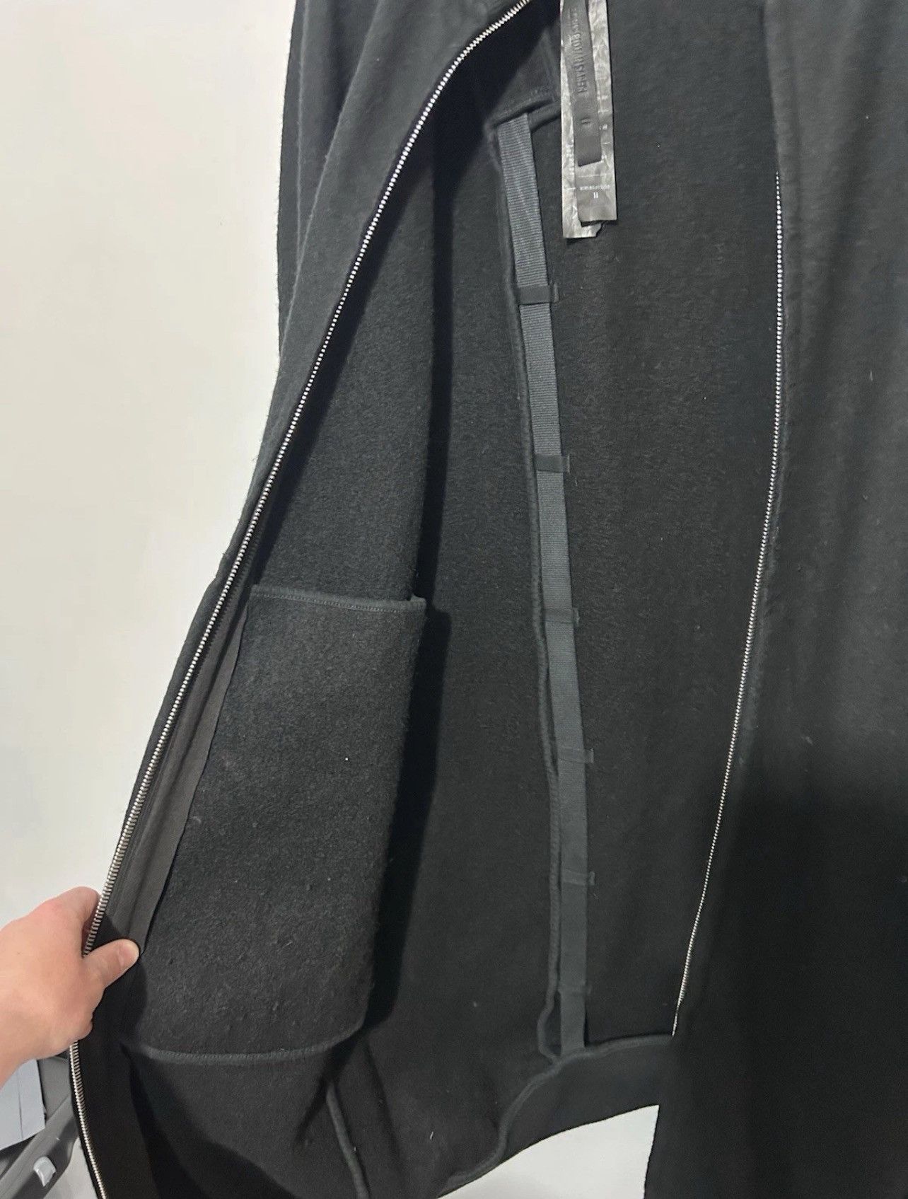 11 By Boris Bidjan Saberi Boris Bidjan Saberi 11 Black Coat, Pull Up Bottom. Size XL Size US XL / EU 56 / 4 - 10 Thumbnail