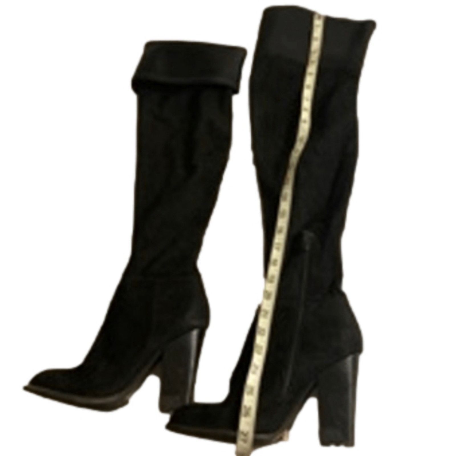 Calvin Klein Calvin Klein Jeans Charli Over-the-Knee Boots Black 7.5 Size US 7.5 / IT 37.5 - 3 Thumbnail
