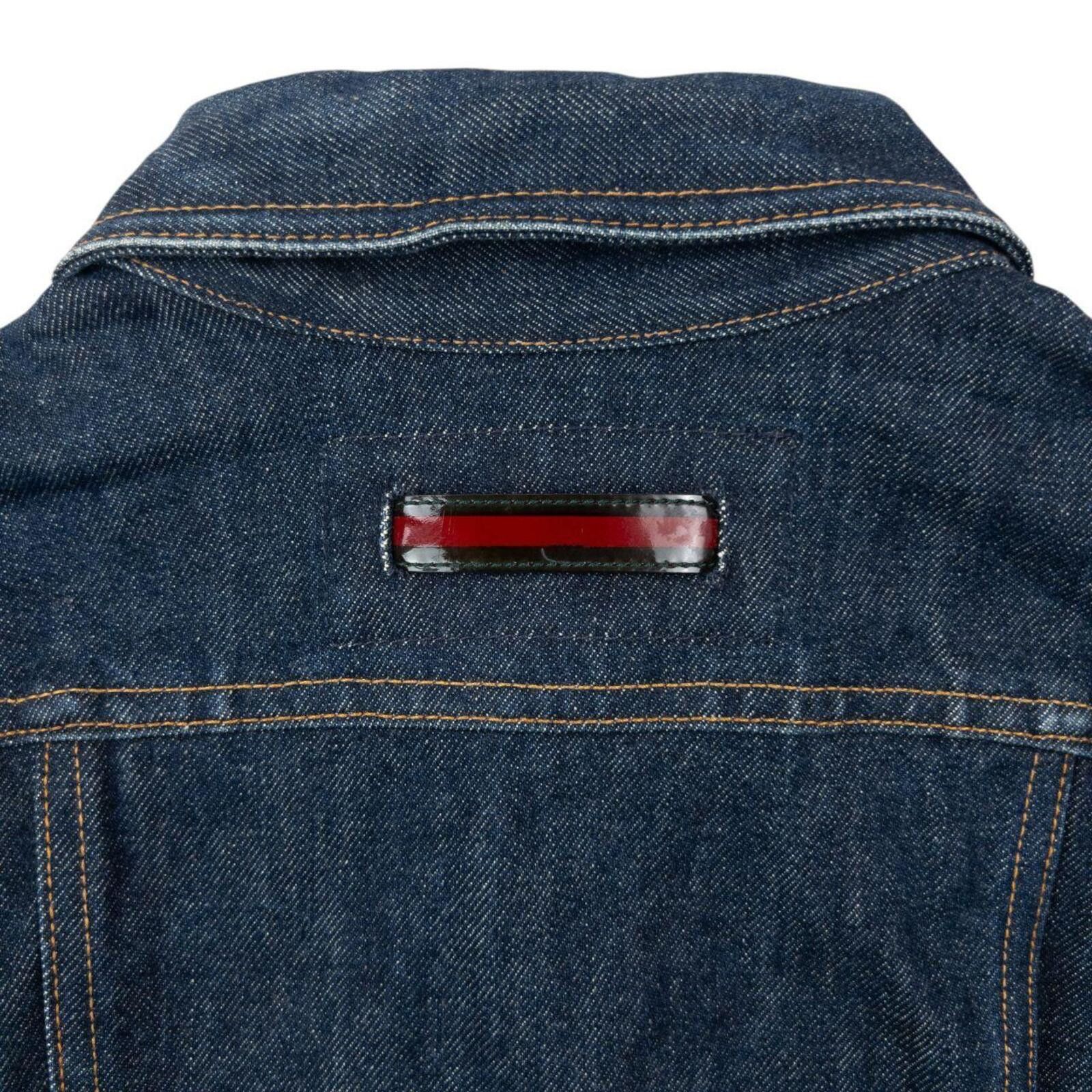 Gucci Vintage 90s Gucci By Tom Ford Cropped Denim Jacket Womens M Size M / US 6-8 / IT 42-44 - 3 Thumbnail