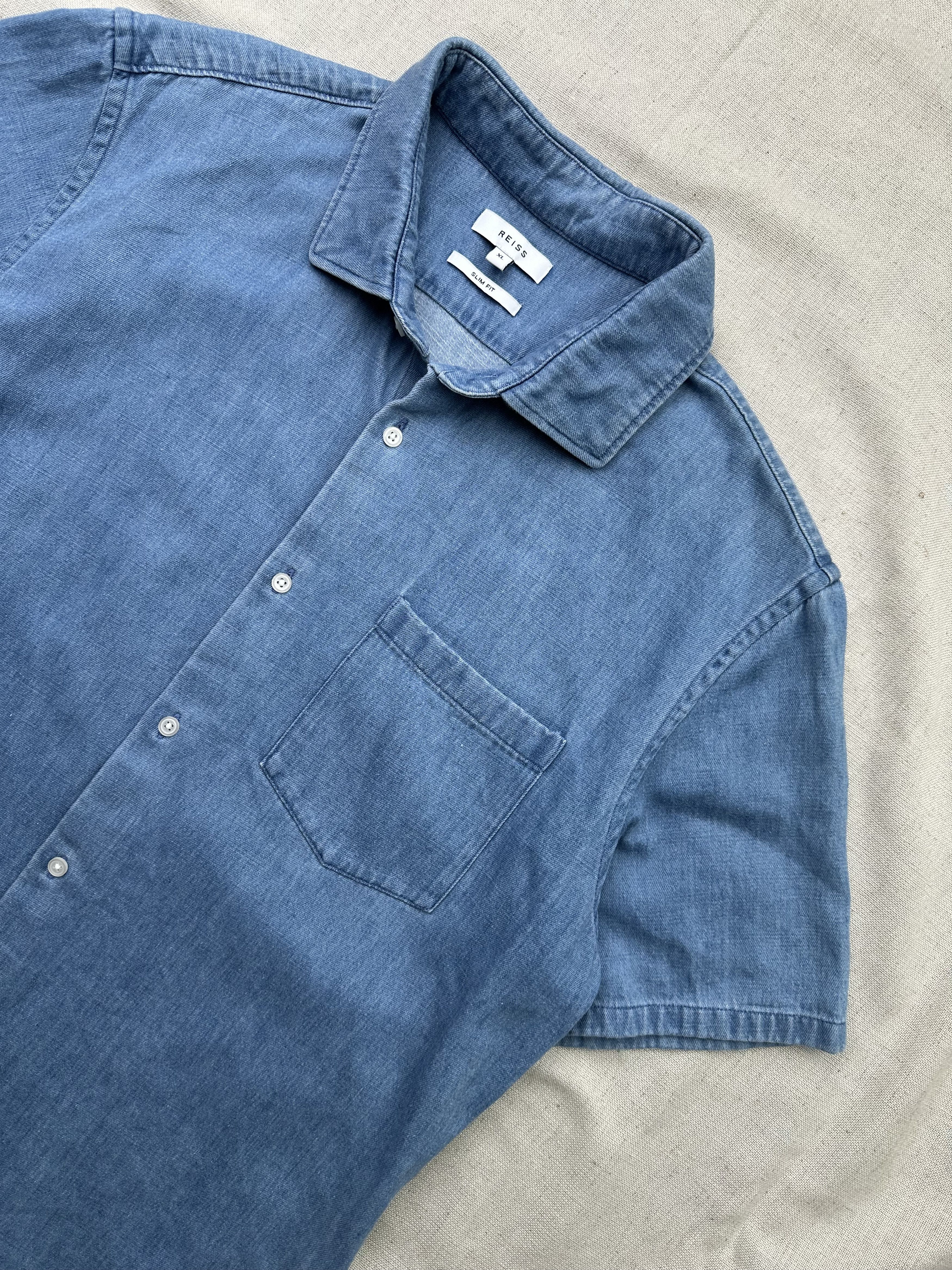 Reiss Reiss Shirt Short Sleeve Size US XL / EU 56 / 4 - 4 Thumbnail