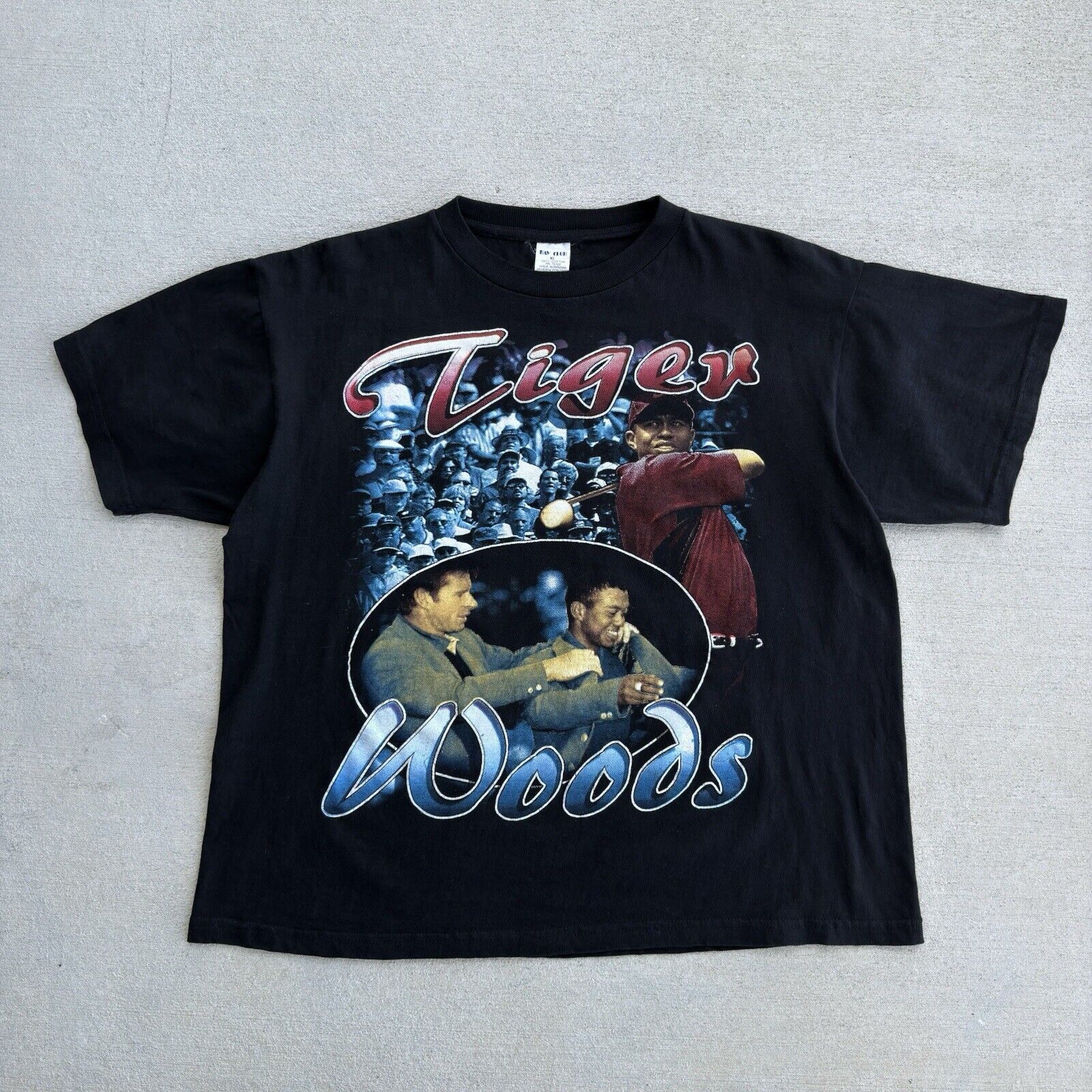 Tiger Woods Vintage Vintage 90s Rap Tee Shirt Tiger Woods Masters Bay Club Boxy Grailed