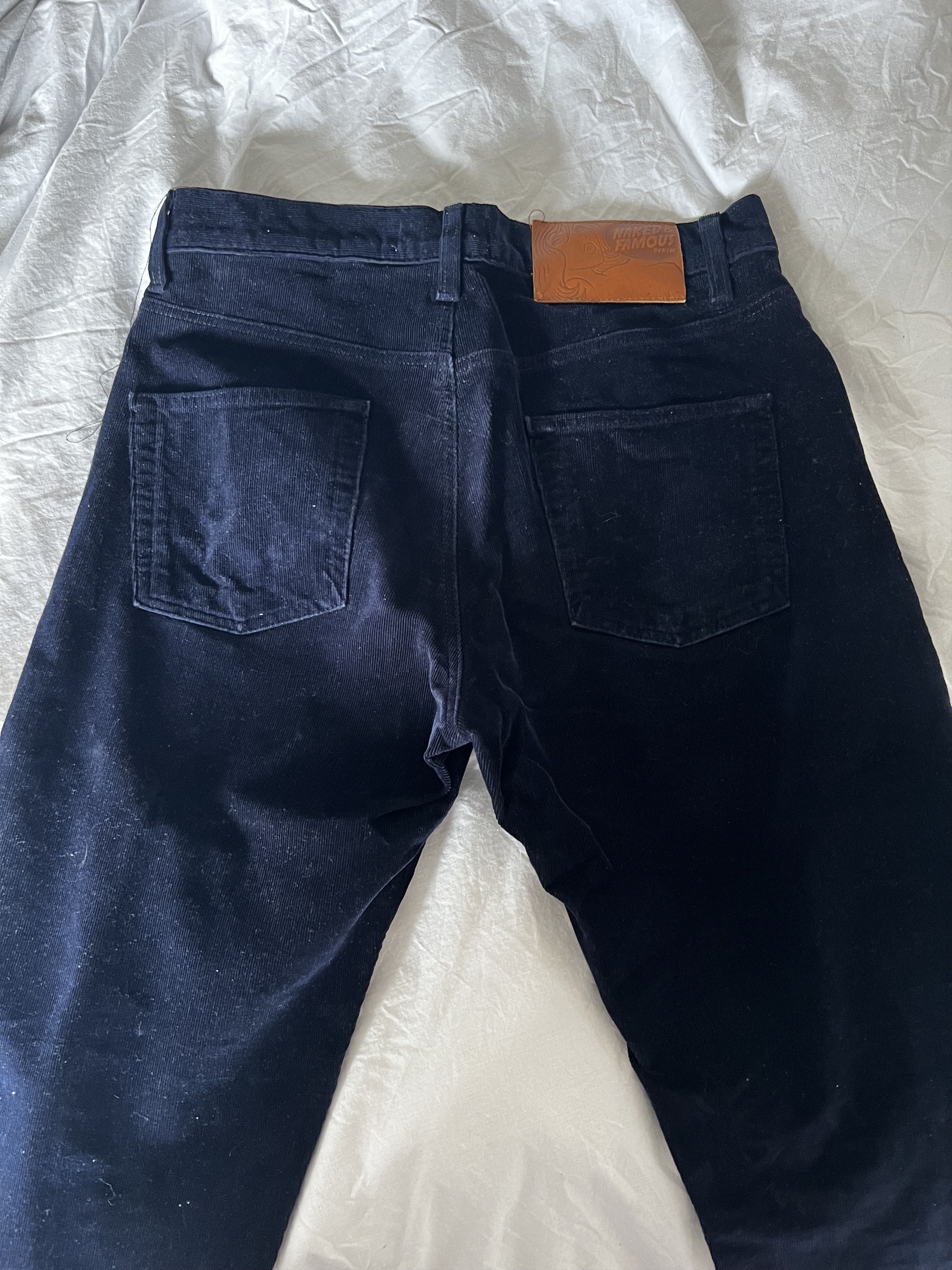 Naked & Famous Easy Guy - Comfort Cords, Navy Size US 32 / EU 48 - 2 Thumbnail