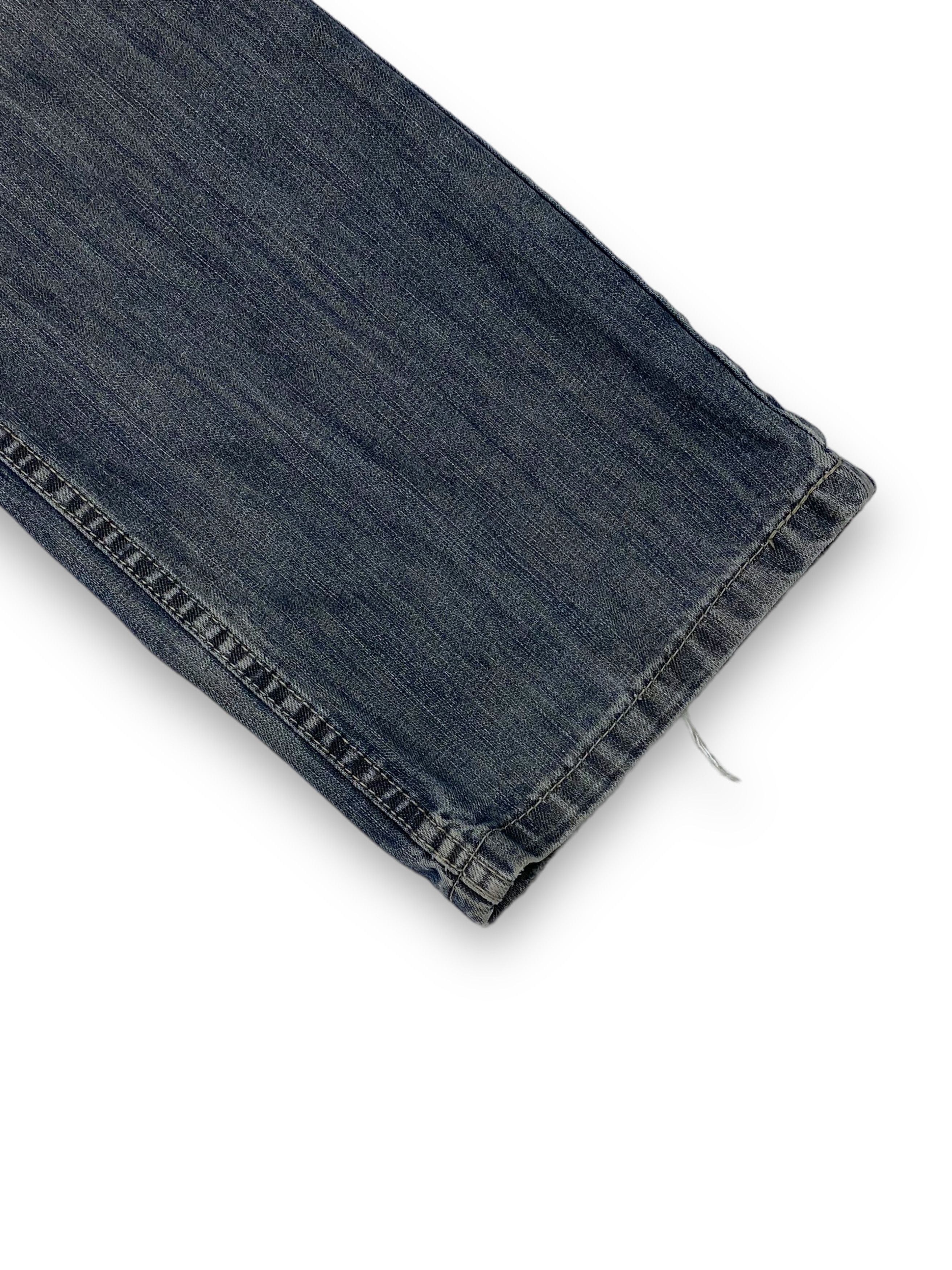 Lambretta Vintage LAMBRETTA Grey Washed Bootcut Distressed Jeans M753 Size US 34 / EU 50 - 5 Thumbnail