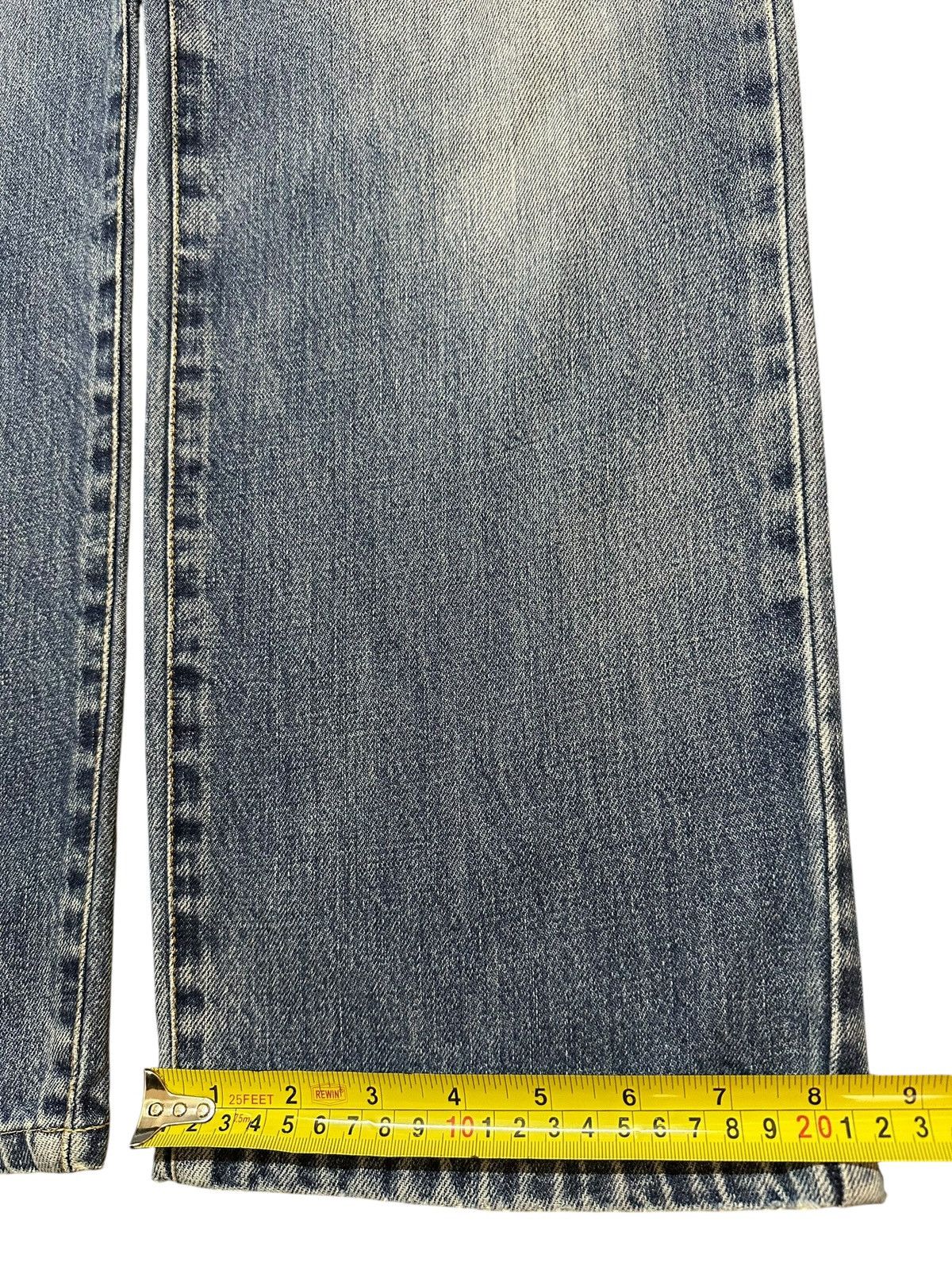 Evisu Vintage Elvis Presley Blue Faded Wash Distress Loose Jeans Size US 32 / EU 48 - 16 Thumbnail