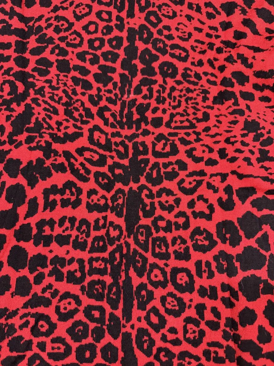 Versace 2000s Versace Zebra Leopard Red Longsleeves Size US S / EU 44-46 / 1 - 6 Thumbnail