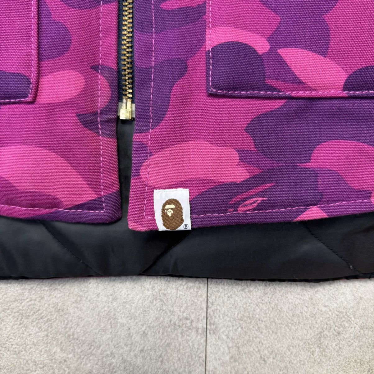 Bape × Carhartt Super Rare DS Bape x Carhartt PurpleCamo Vest Jacket Size US M / EU 48-50 / 2 - 4 Thumbnail
