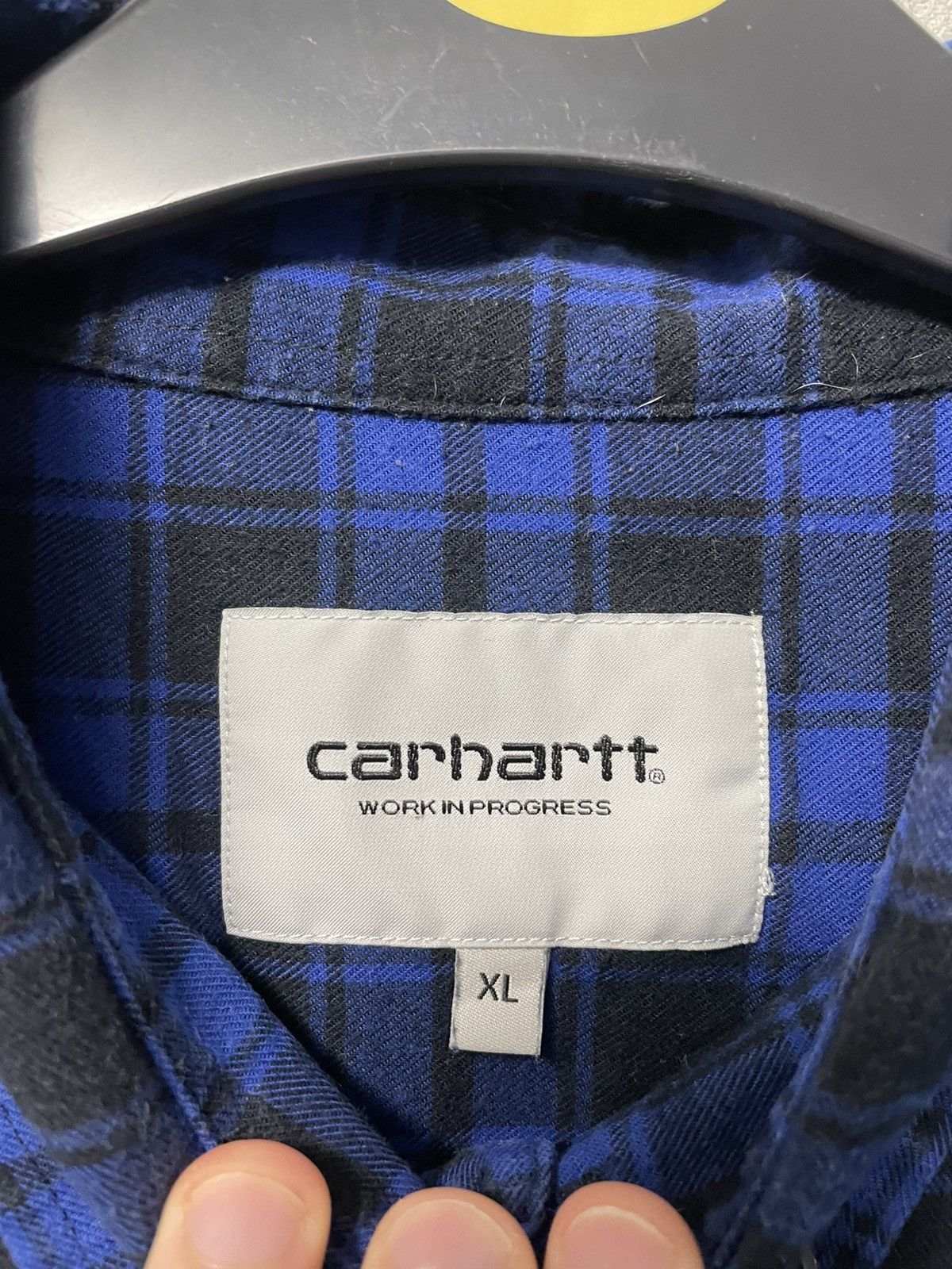 Carhartt Carhartt Blue Flannel Long Sleeve Button-Up Shirt Size US XL / EU 56 / 4 - 8 Thumbnail